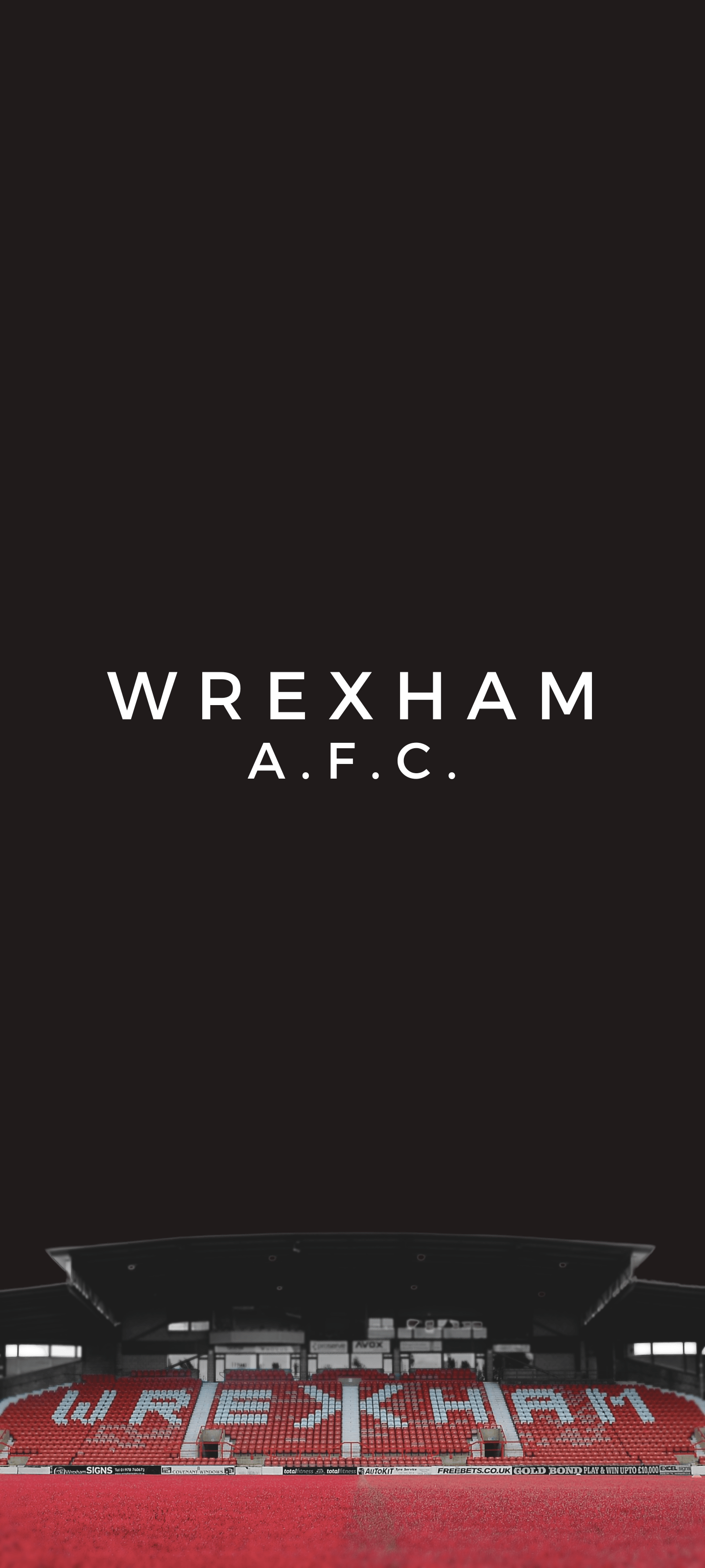 1440x3200 Had to make new Wrexham AFC wallpaper