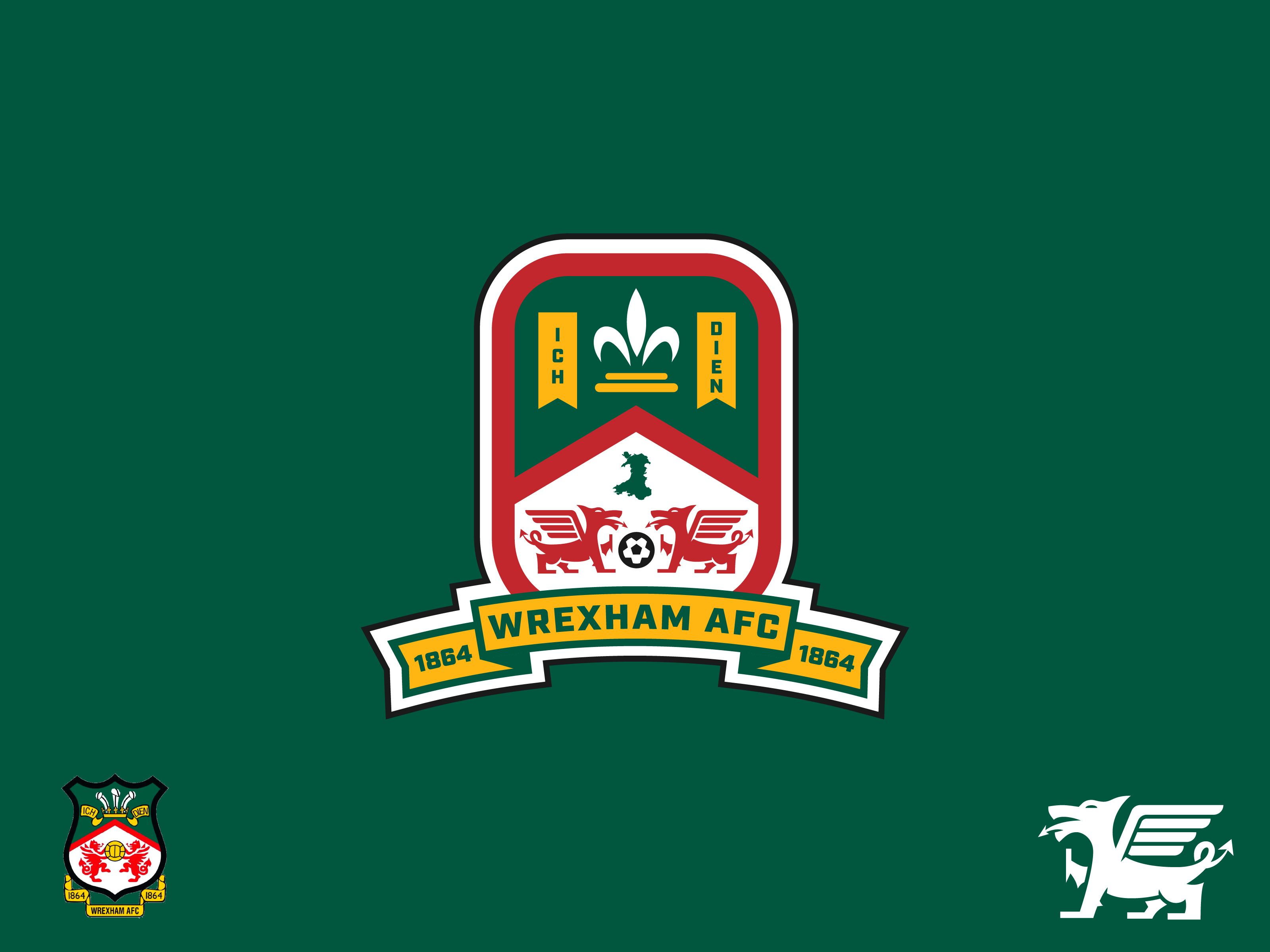 3200x2400 Wrexham AFC Crest Alternate Concept by Darral Garner Design on Dribbble