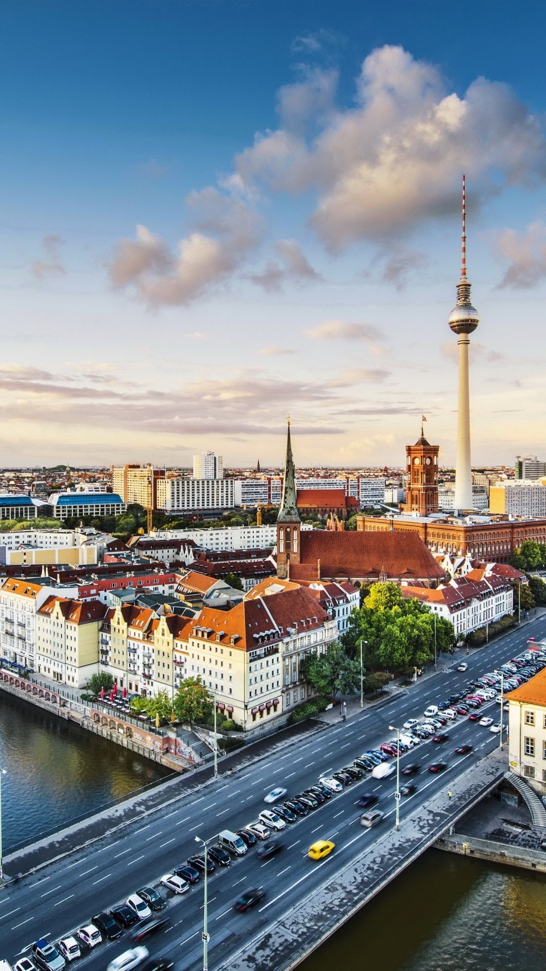 1080x1920 Phone wallpaper: Berlin, Man Made, Canal, Germany, Cities 1094404