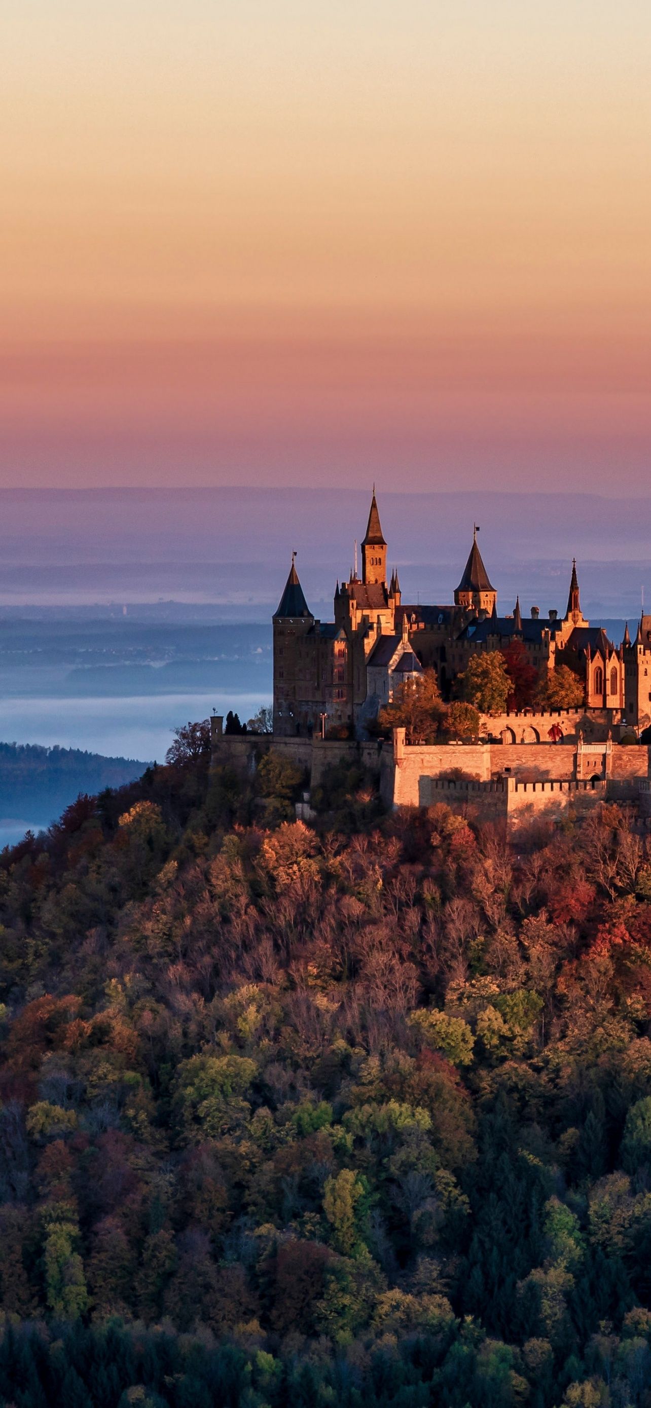 1284x2778 Hohenzollern Castle Bisingen Germany Hill Valley Ancient