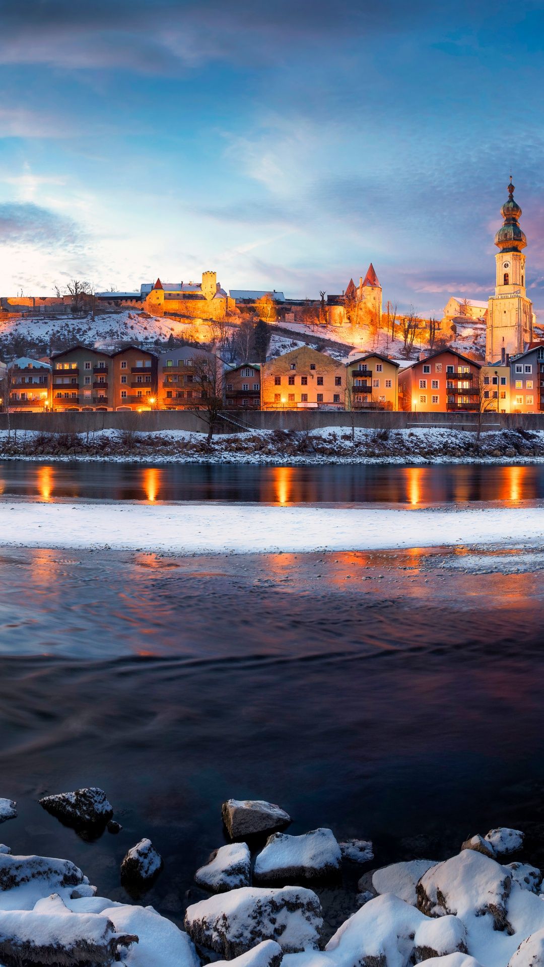 1080x1920 Burghausen Wallpaper 4K, Town, Salzach River, Germany, 5K