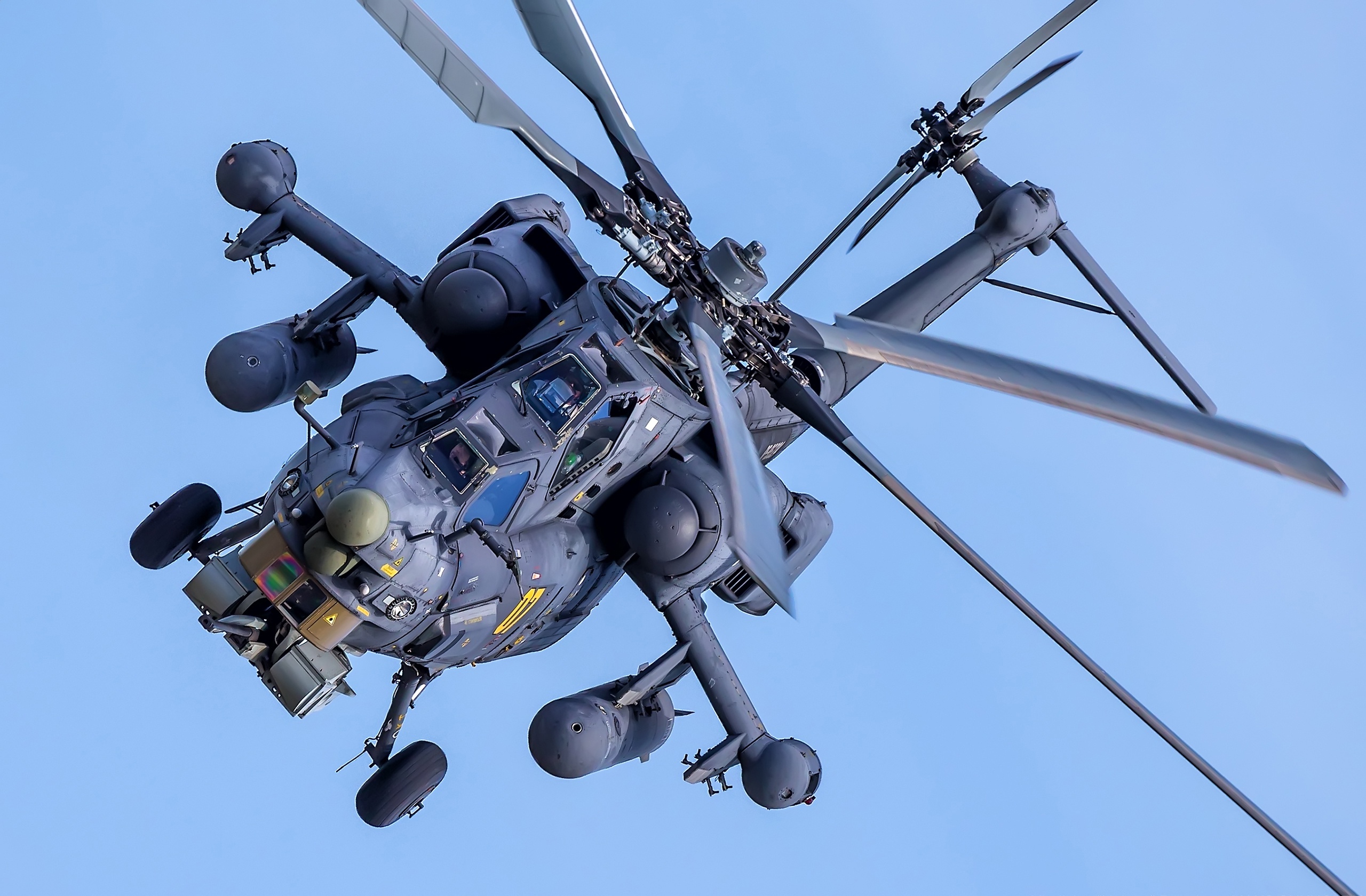 2560x1680 Russian Military Helicopter Mil Mi 28H In The Sky Desktop Wallpaper 1600x900