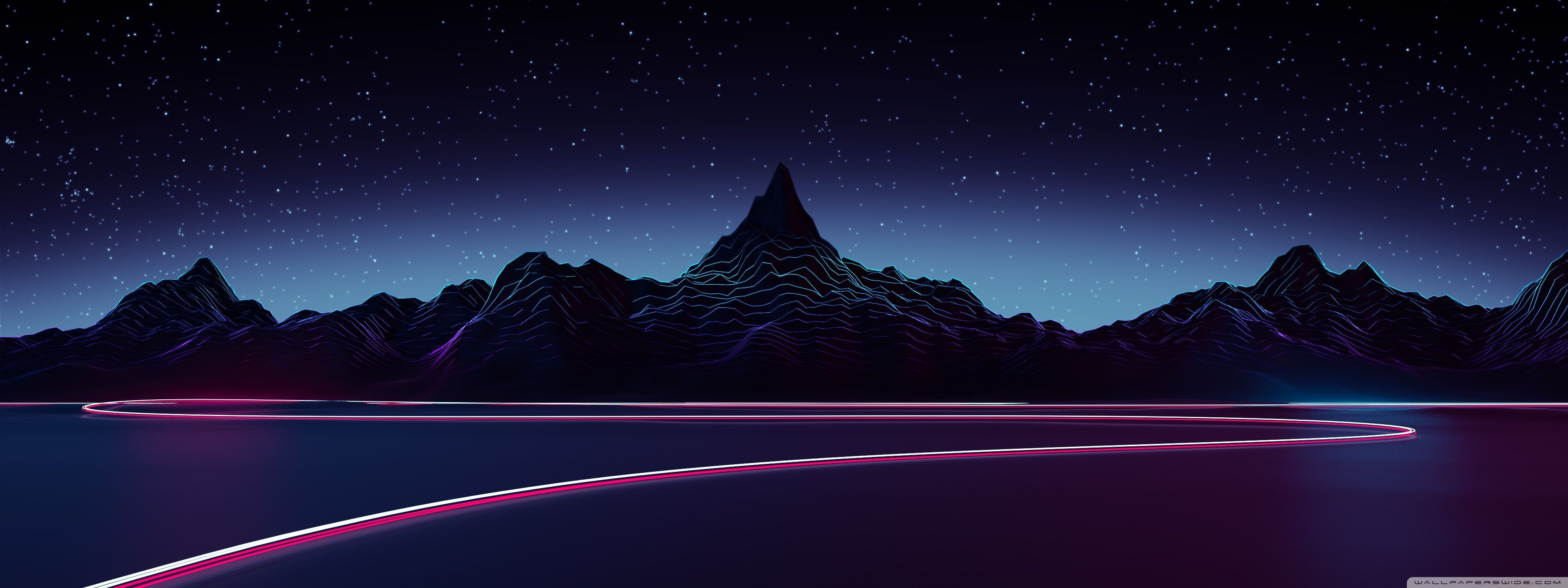 3840x1440 4K Dual Monitor Wallpaper, HD Background