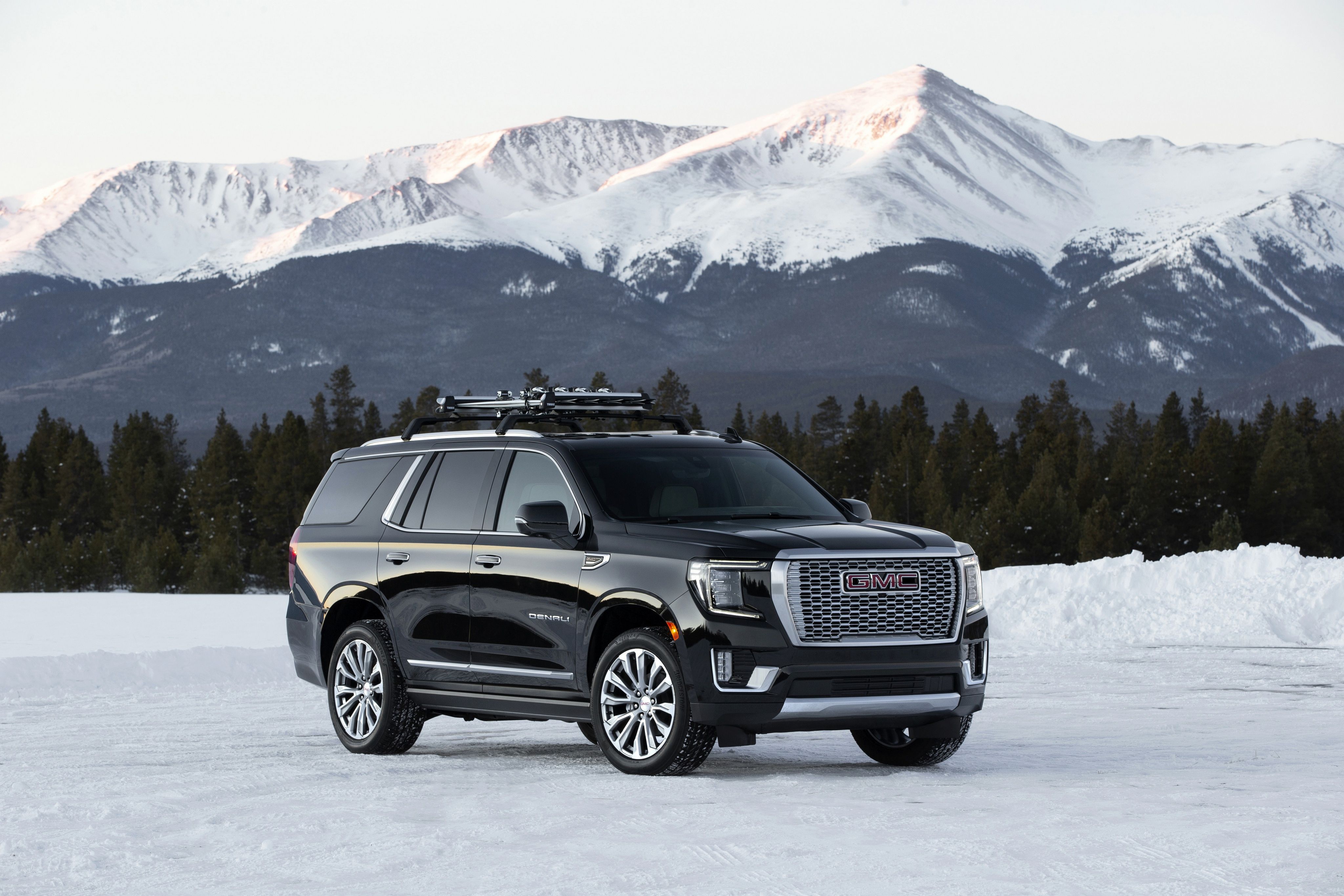 4096x2731 Download SUV Black Car Car GMC Vehicle GMC Yukon Denali 4k Ultra HD Wallpaper