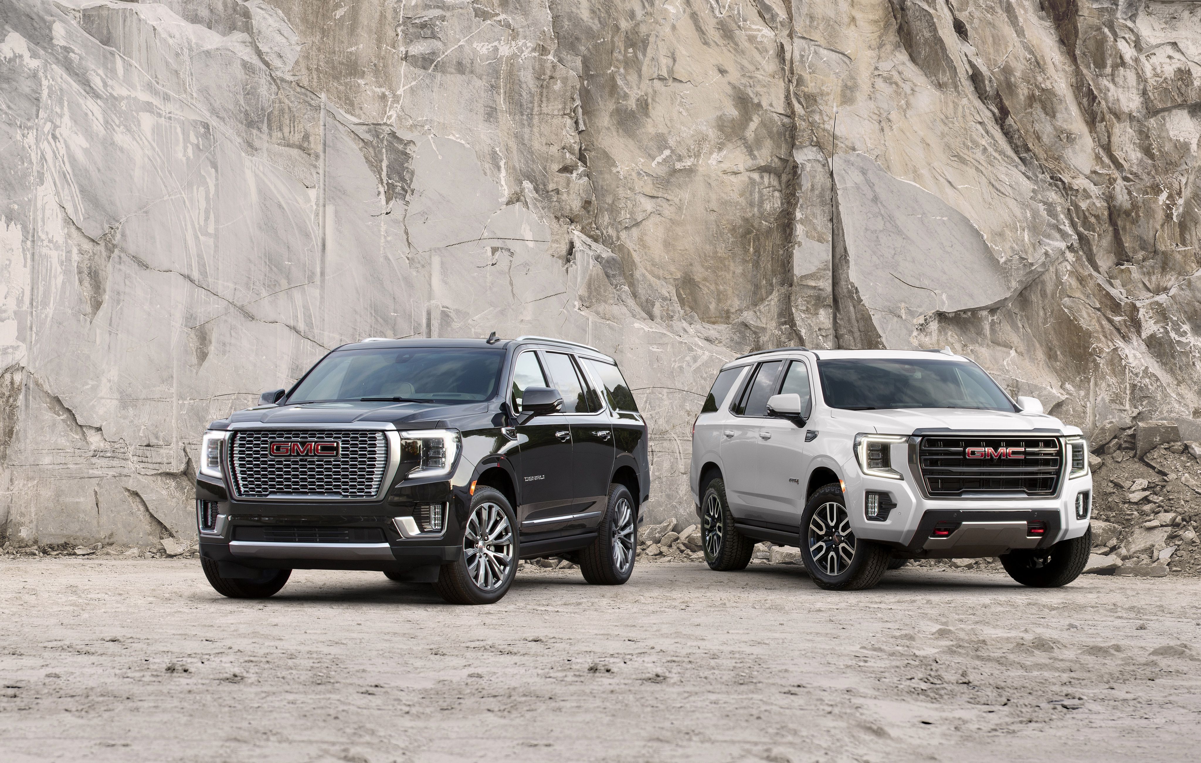 4096x2601 Download White Car Car SUV GMC Vehicle GMC Yukon Denali 4k Ultra HD Wallpaper