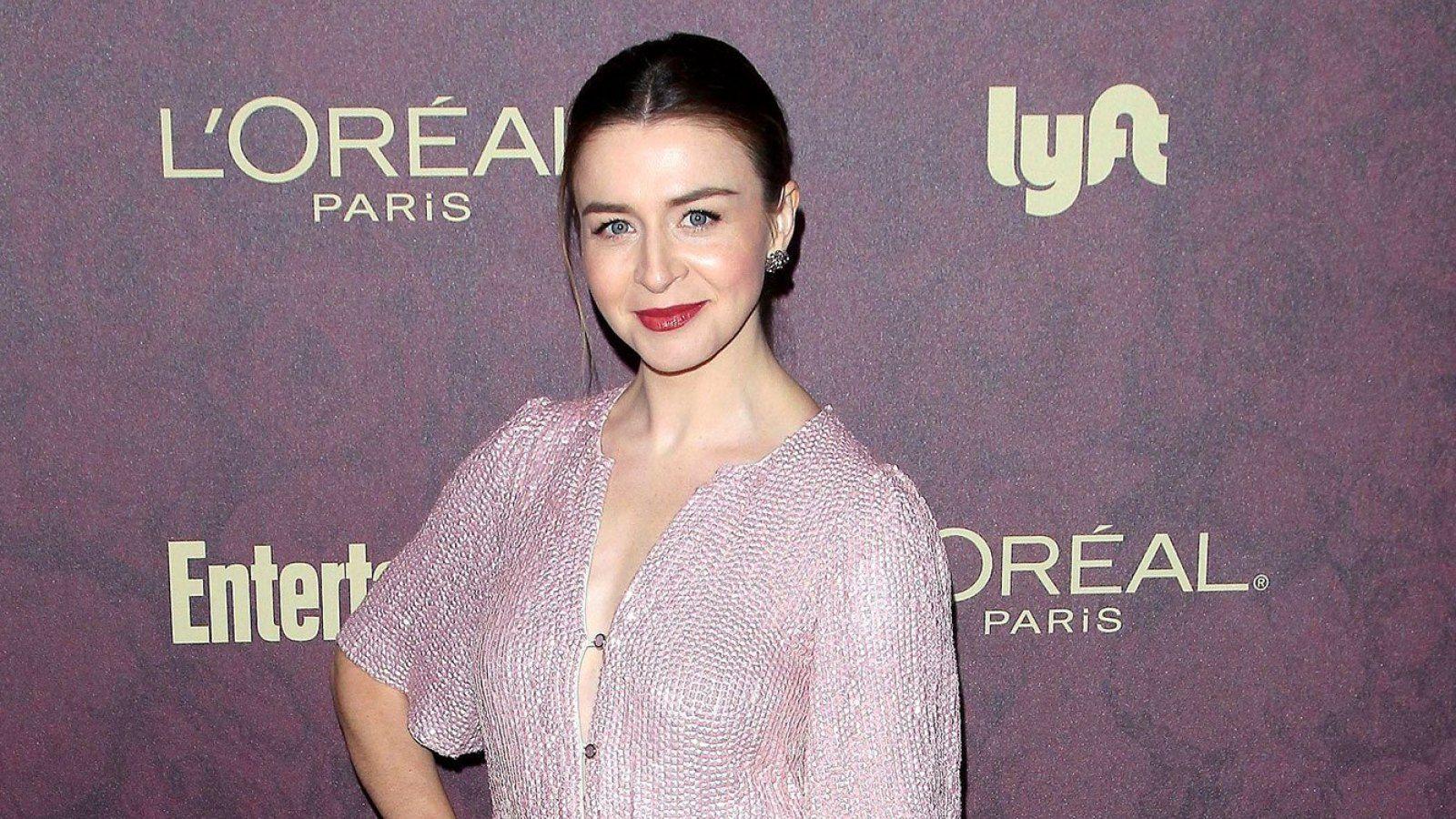 1600x900 Caterina Scorsone Breast Feeds Baby On 'Grey's Anatomy' Set: Pic