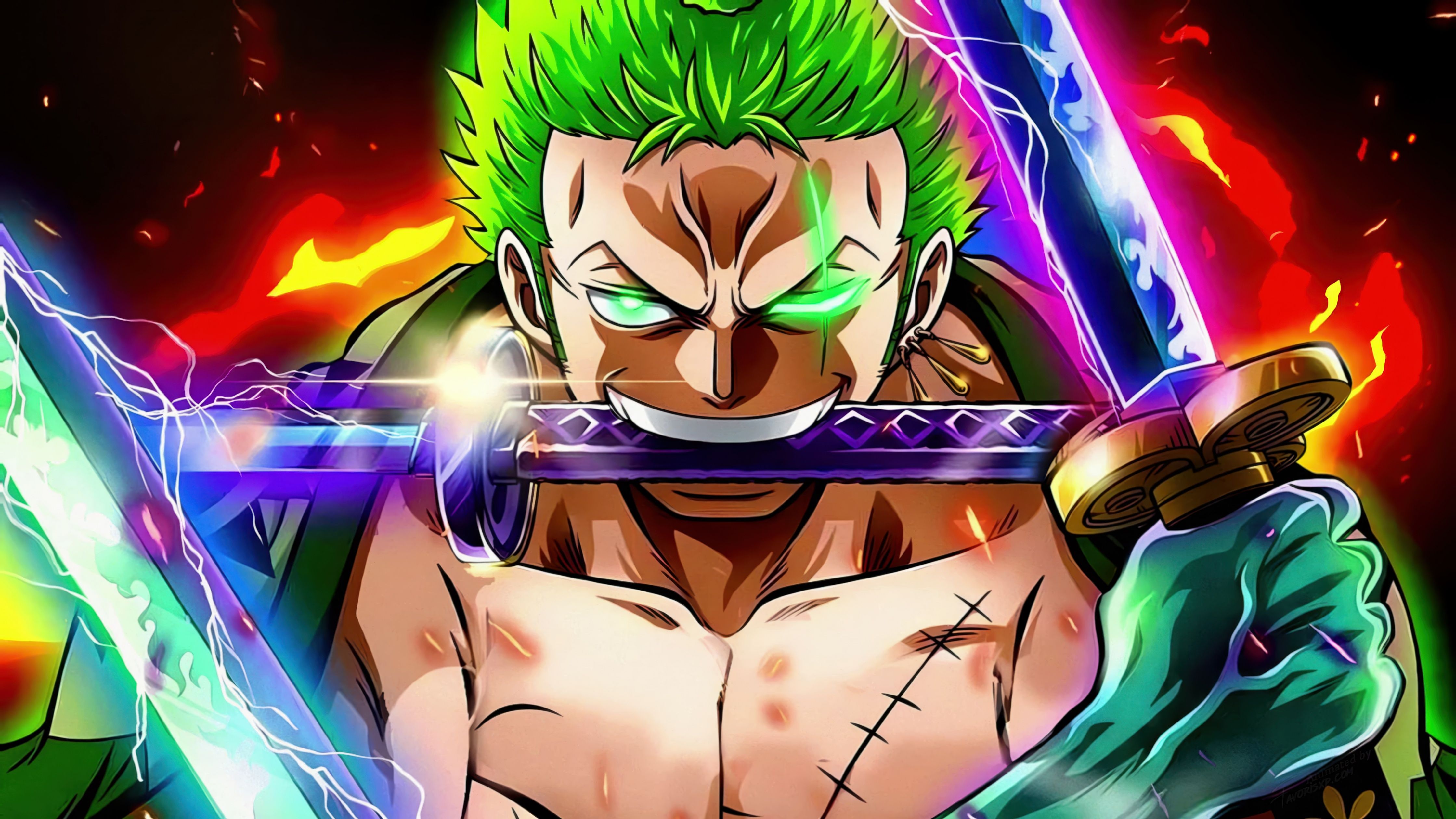 4480x2520 Roronoa Zoro Wallpaper 4K, Fearless, One Piece, 5K