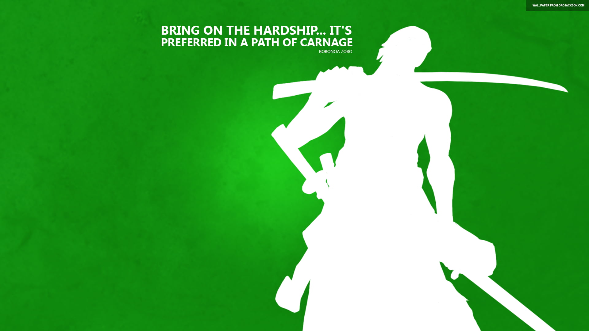 1920x1080 Bring on the Hardship digital wallpaper, One Piece, Roronoa Zoro HD wallpaper
