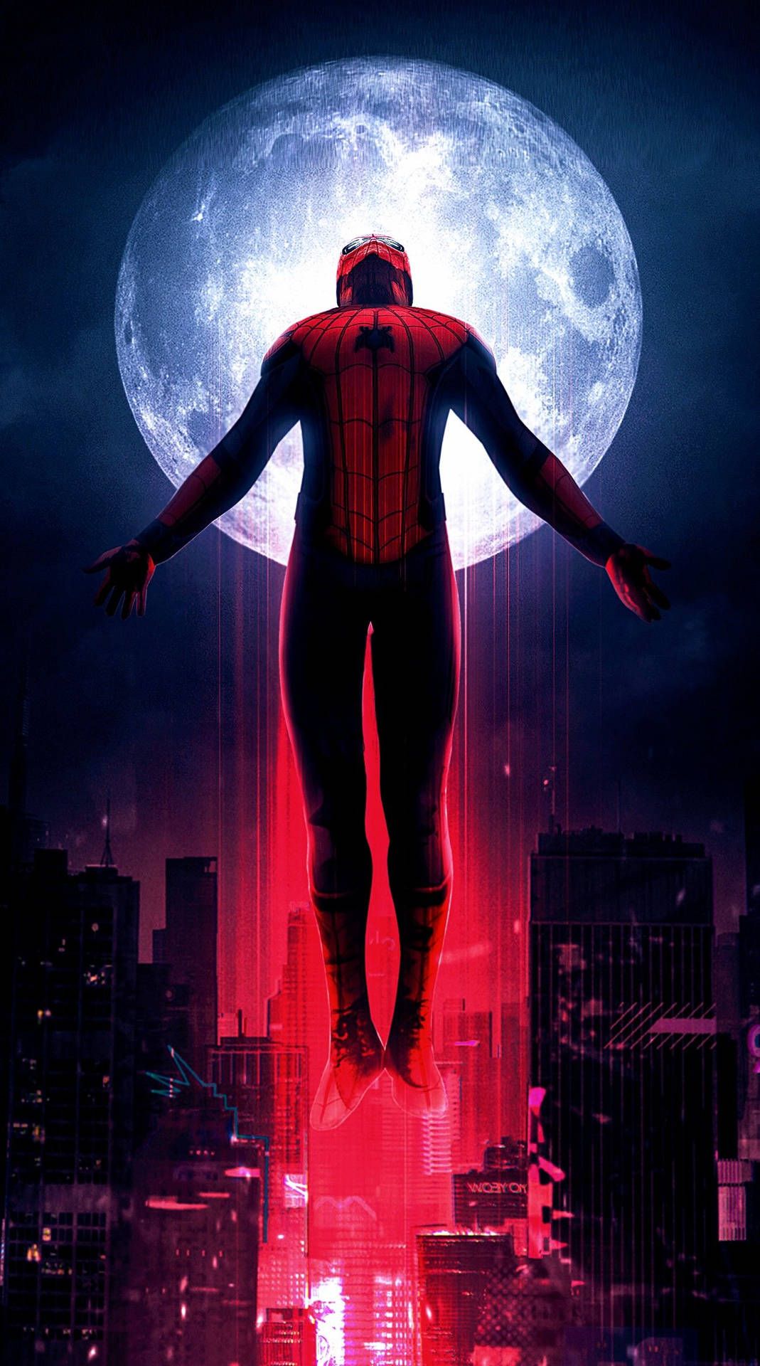 1069x1920 Download Spider Man Far From Home Aesthetic Art Wallpaper