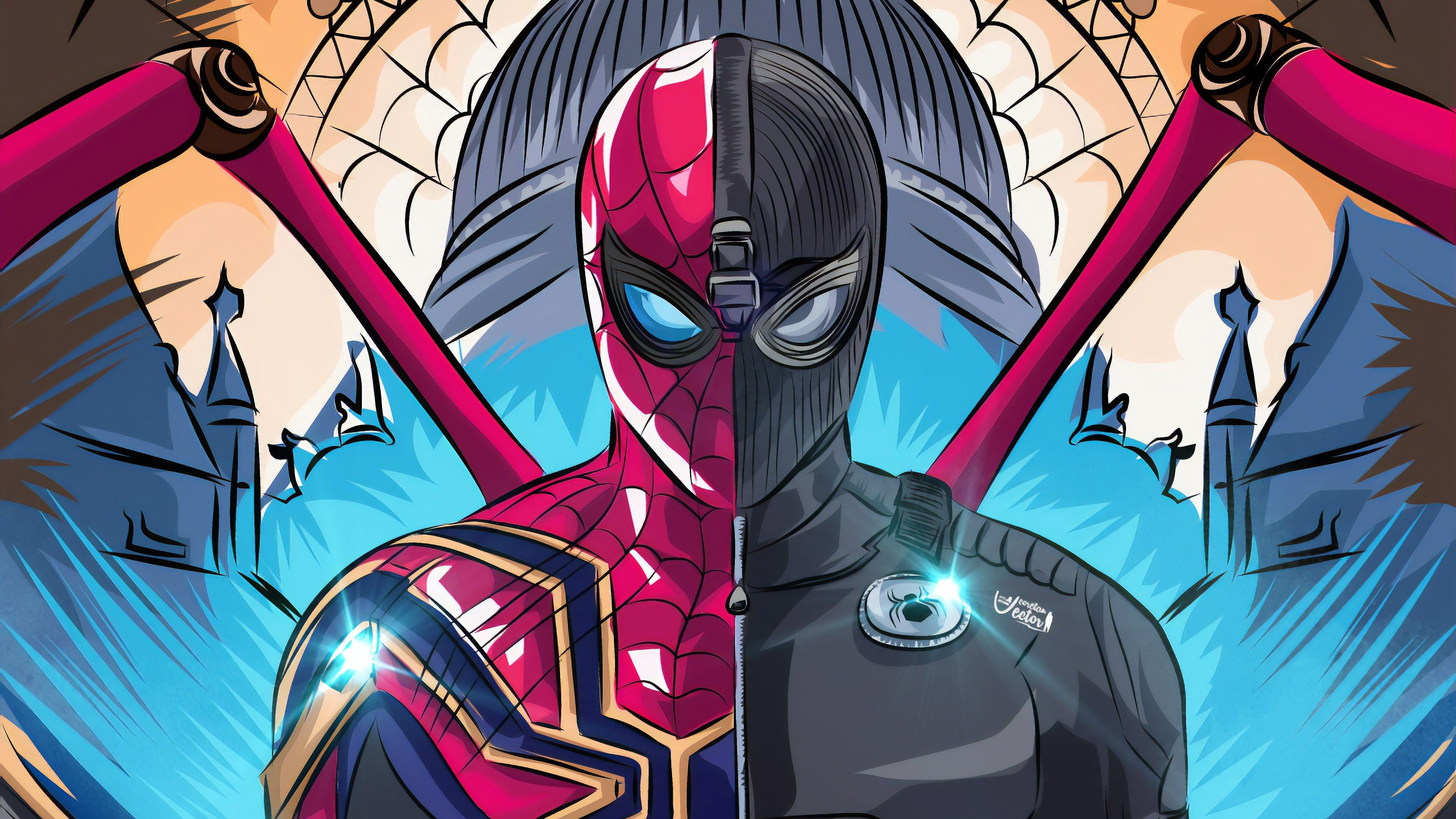 3840x2160 Spider Man Far From Home Fan Art Wallpaper 4k for Desktop