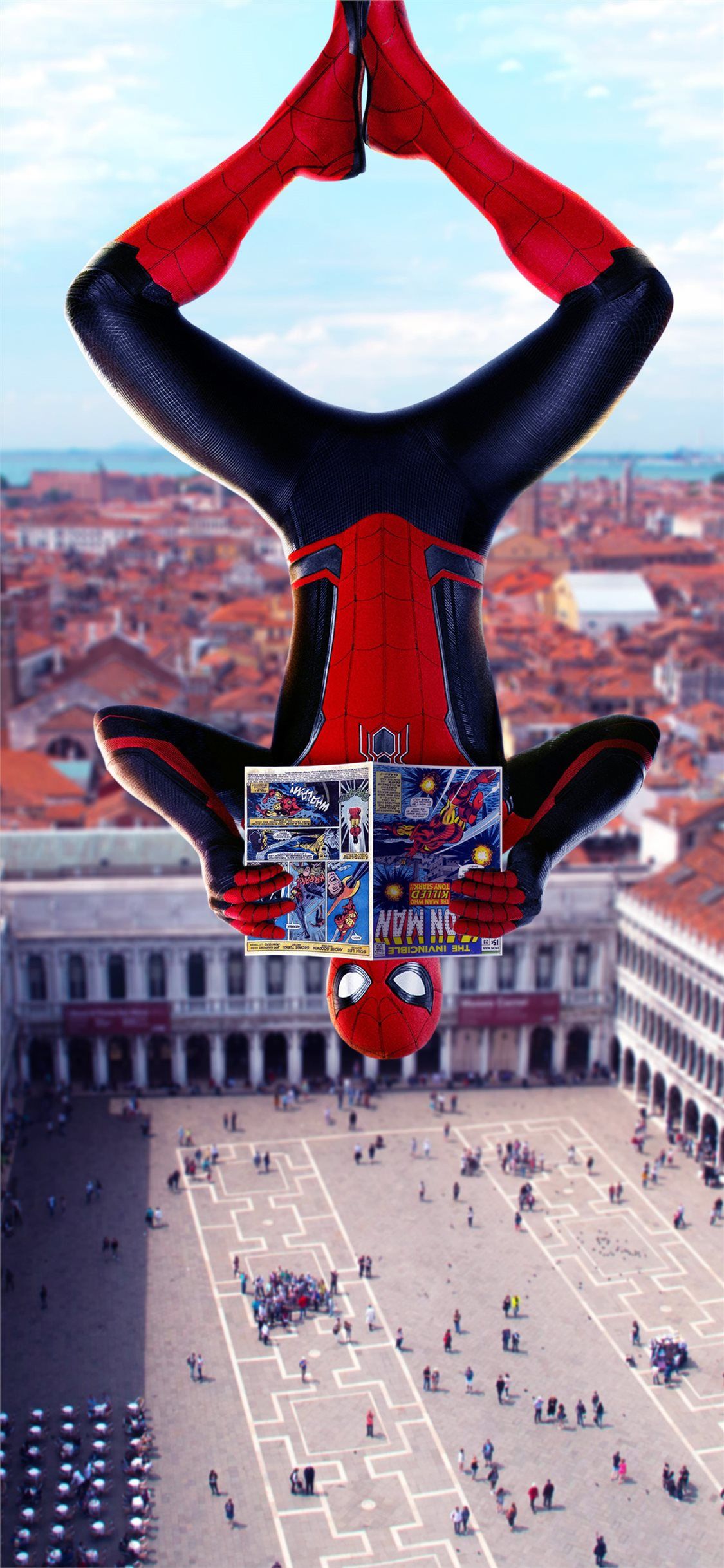 1125x2436 spiderman far from home movie iPhone X Wallpaper Free Download