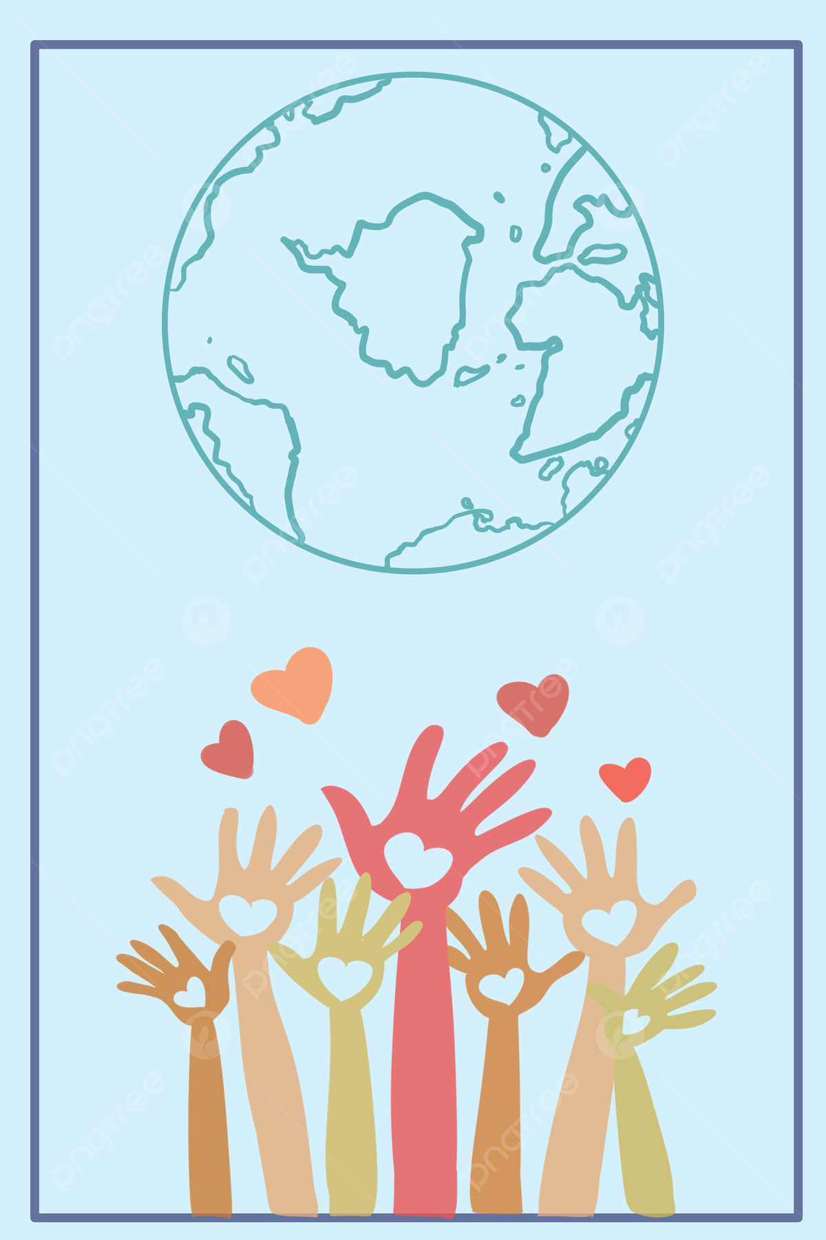1200x1800 Fresh And Simple Love Volunteer Service Poster Background Wallpaper Image For Free Download
