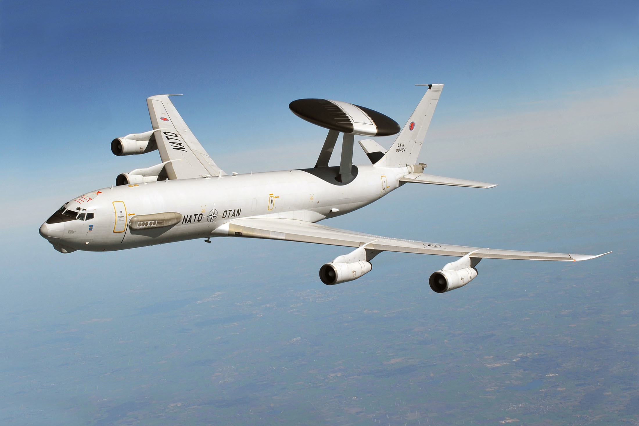 2200x1467 Wallpaper The Sky, Flight, The Area, AWACS E 3 AWACS, NATO For Mobile And Desktop, Section авиация, Resolution 2200x1467