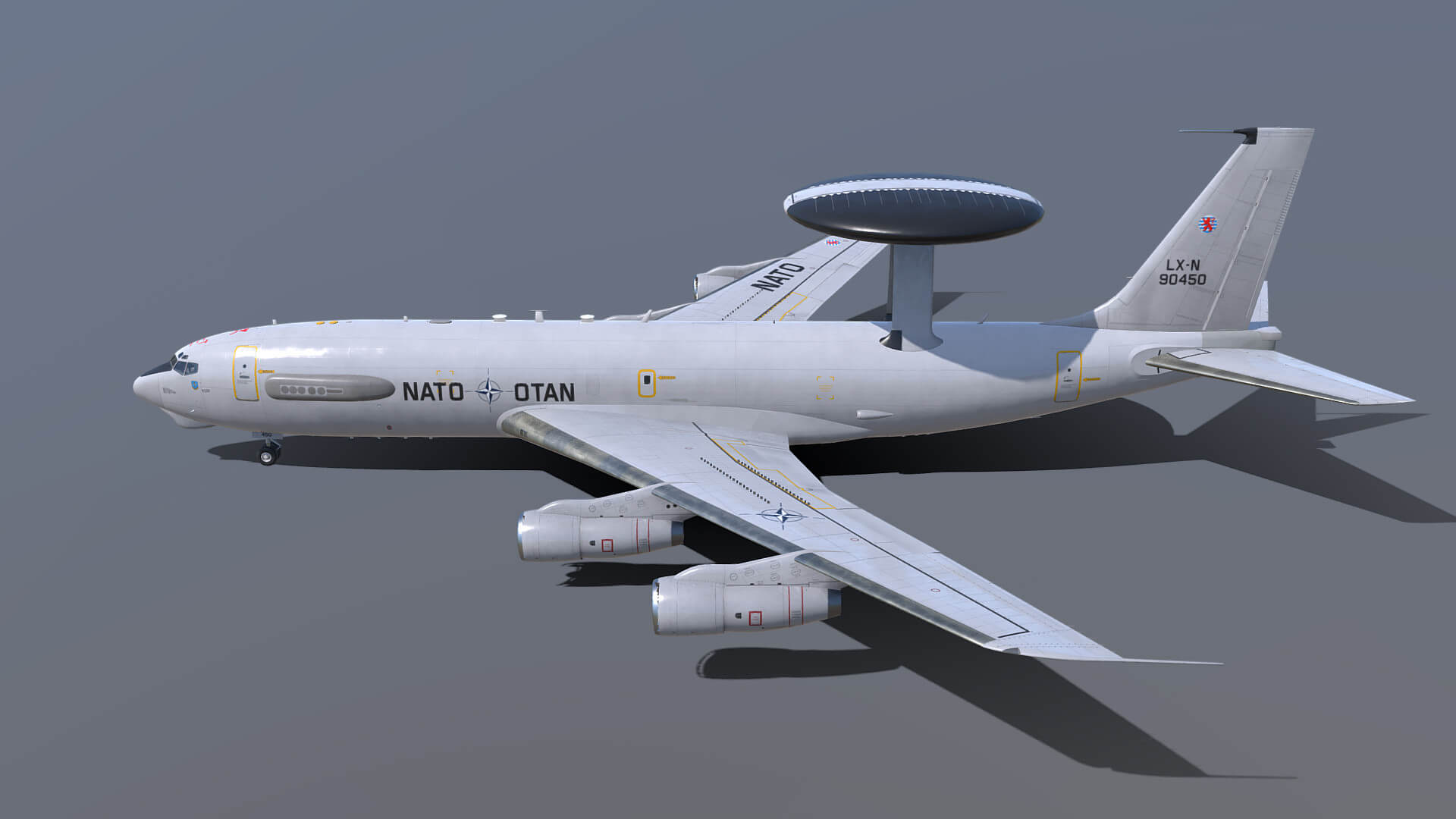 1920x1080 Boeing E 3 Sentry AWACS 3D Model