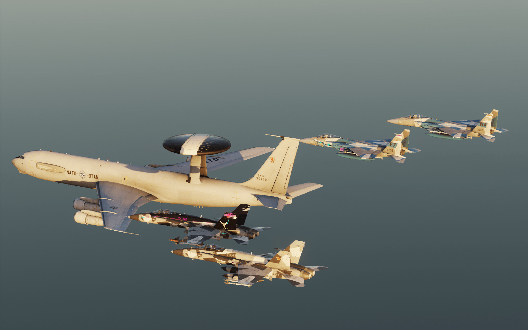 1680x1050 AWACS Escort [Screenshot]