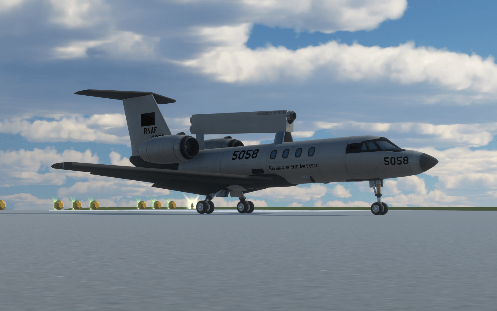 1680x1050 OAS 40 AWACS In RNAF Livery. Inspired By The Saab 2000 AEW