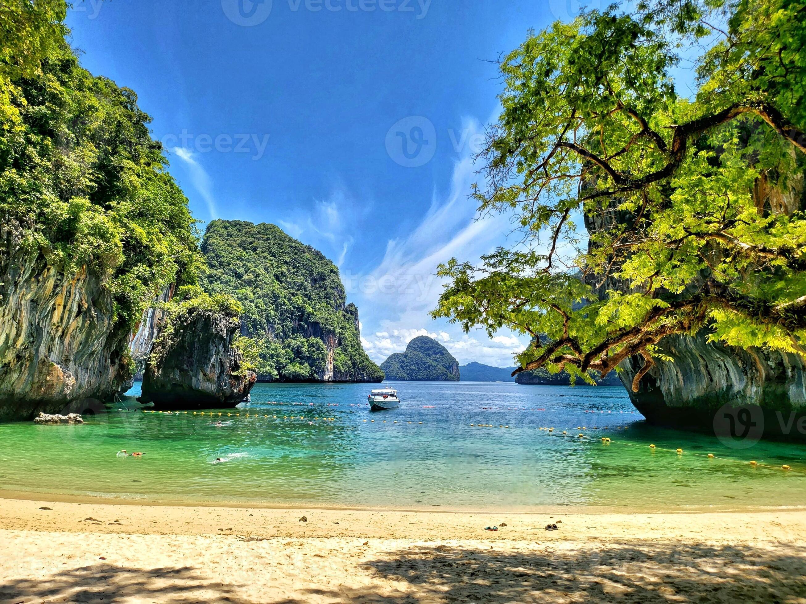 2613x1960 Hong Lagoon Krabi Thailand Travel Souvenir Poster Wall Art Wallpaper Background