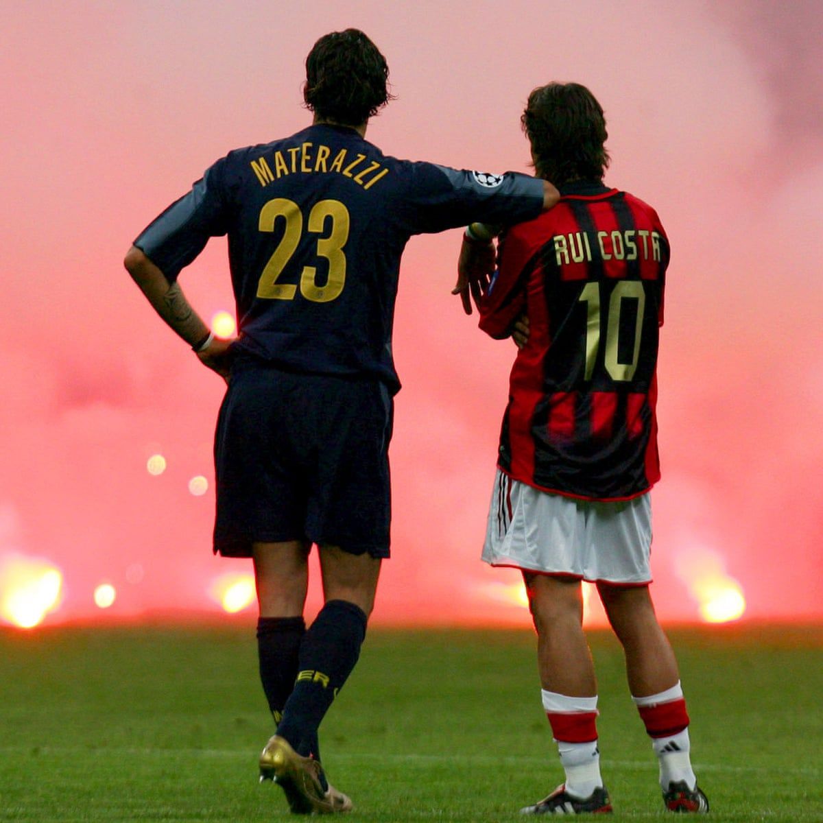 1200x1200 Football is about friendship': the photo that captured an iconic Milan derby moment