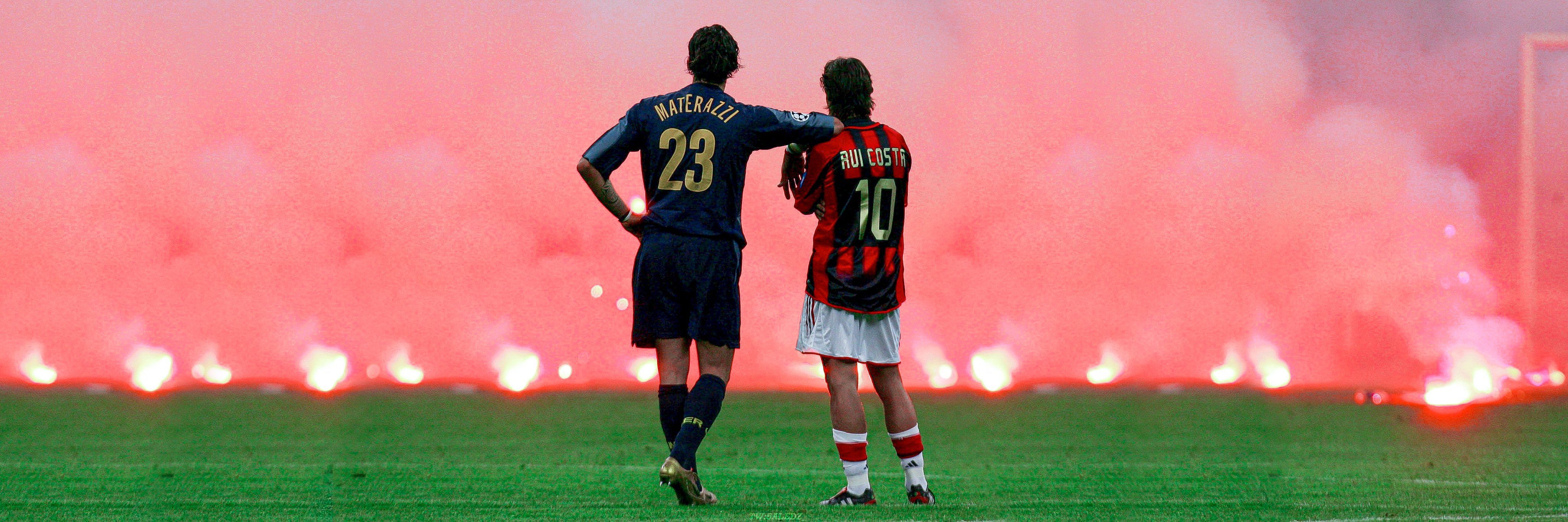 4095x1365 Rui Costa And Materazzi Wallpaper