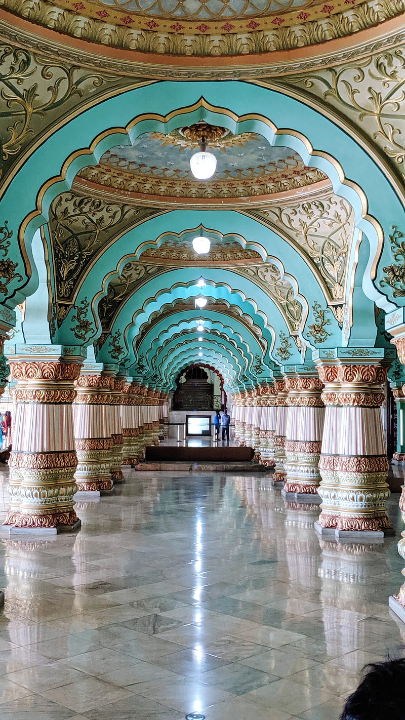 800x1422 Mysore palace, ancient, inside mysore palace, karnataka, mysore, palace, HD phone wallpaper