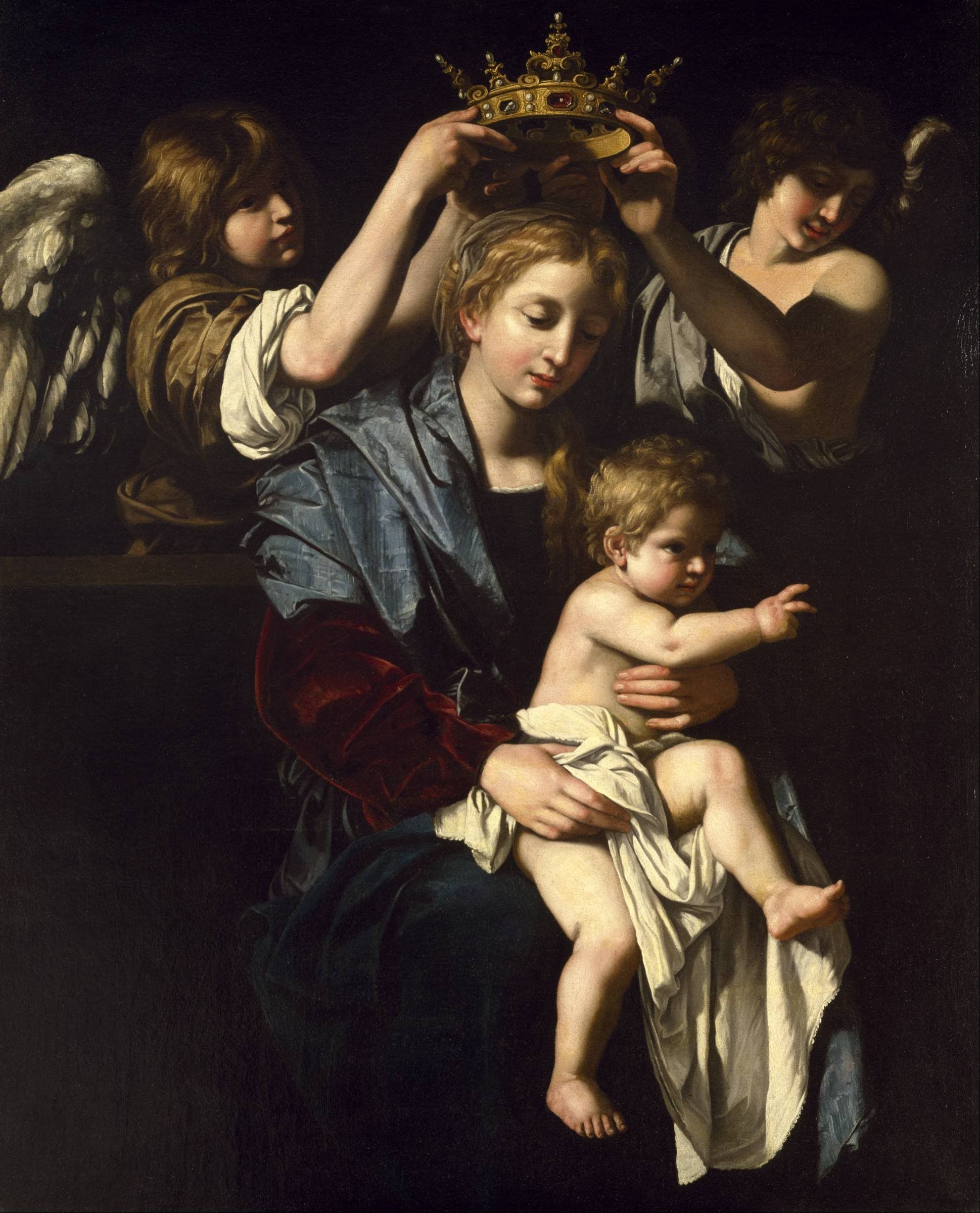 1939x2400 Bartolomeo Cavarozzi and Child with Angels Art