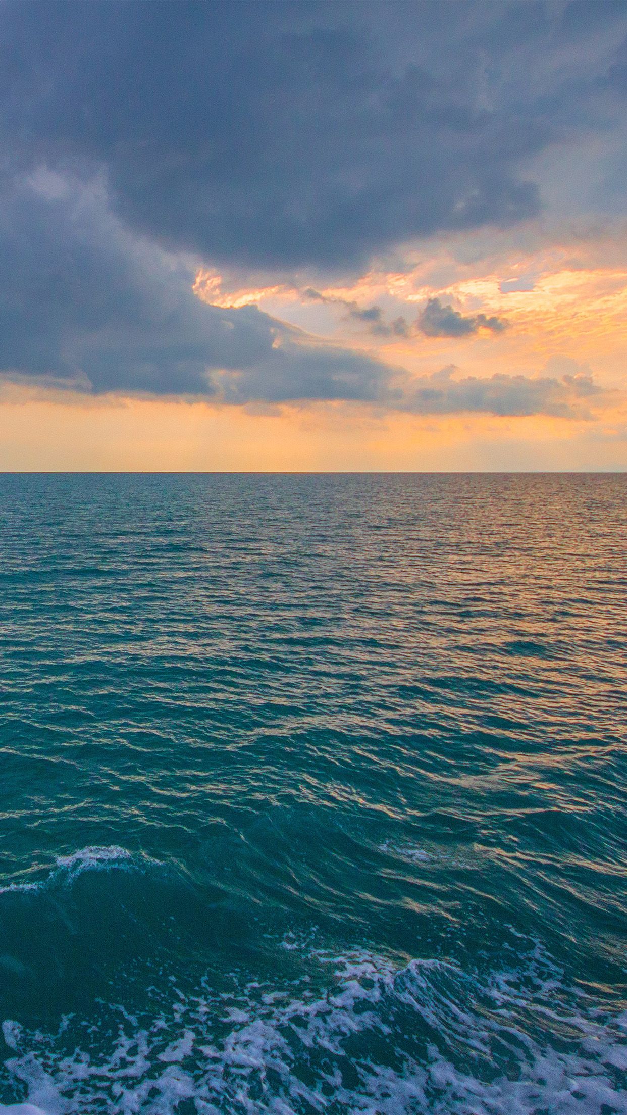 1242x2208 iPhone X wallpaper. sunny sea sunset ocean water nature