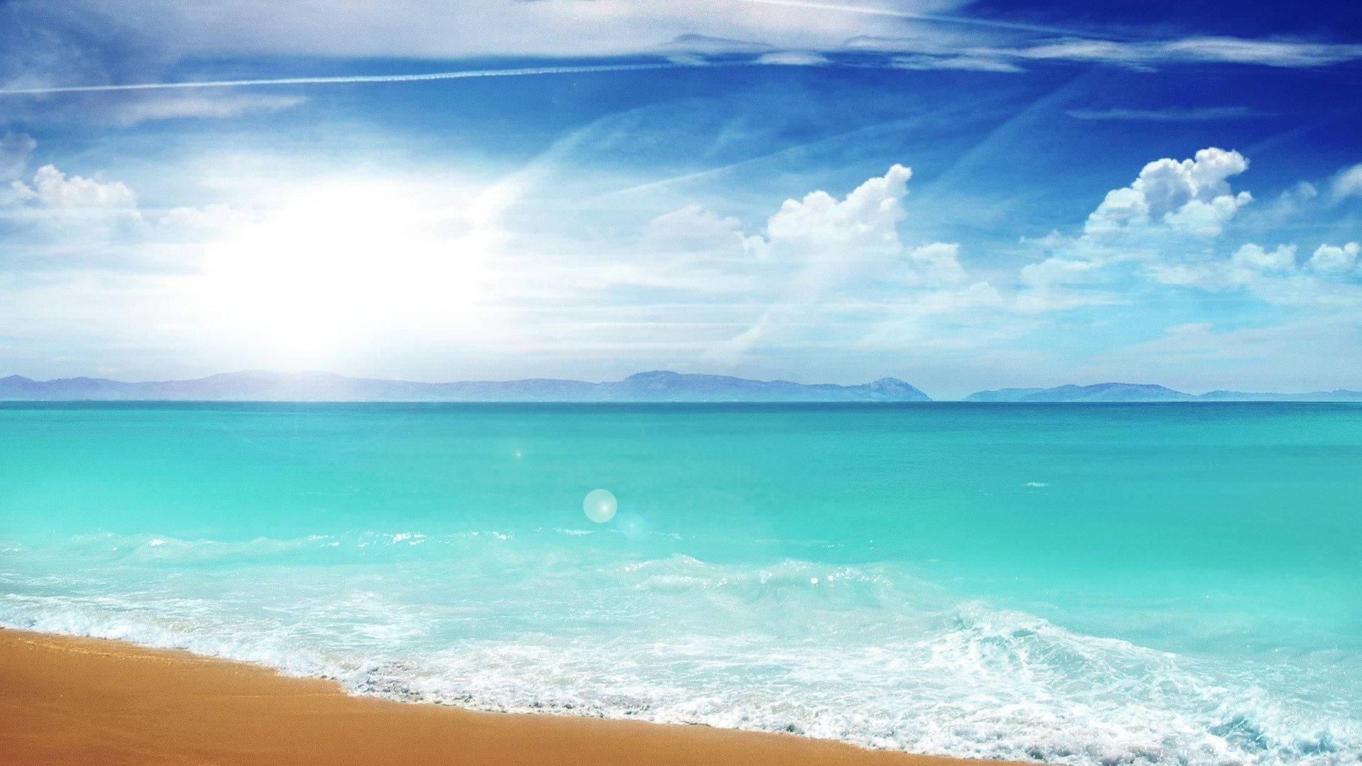 1920x1080 Download Beautiful Sunny Weather At Beach Wallpaper