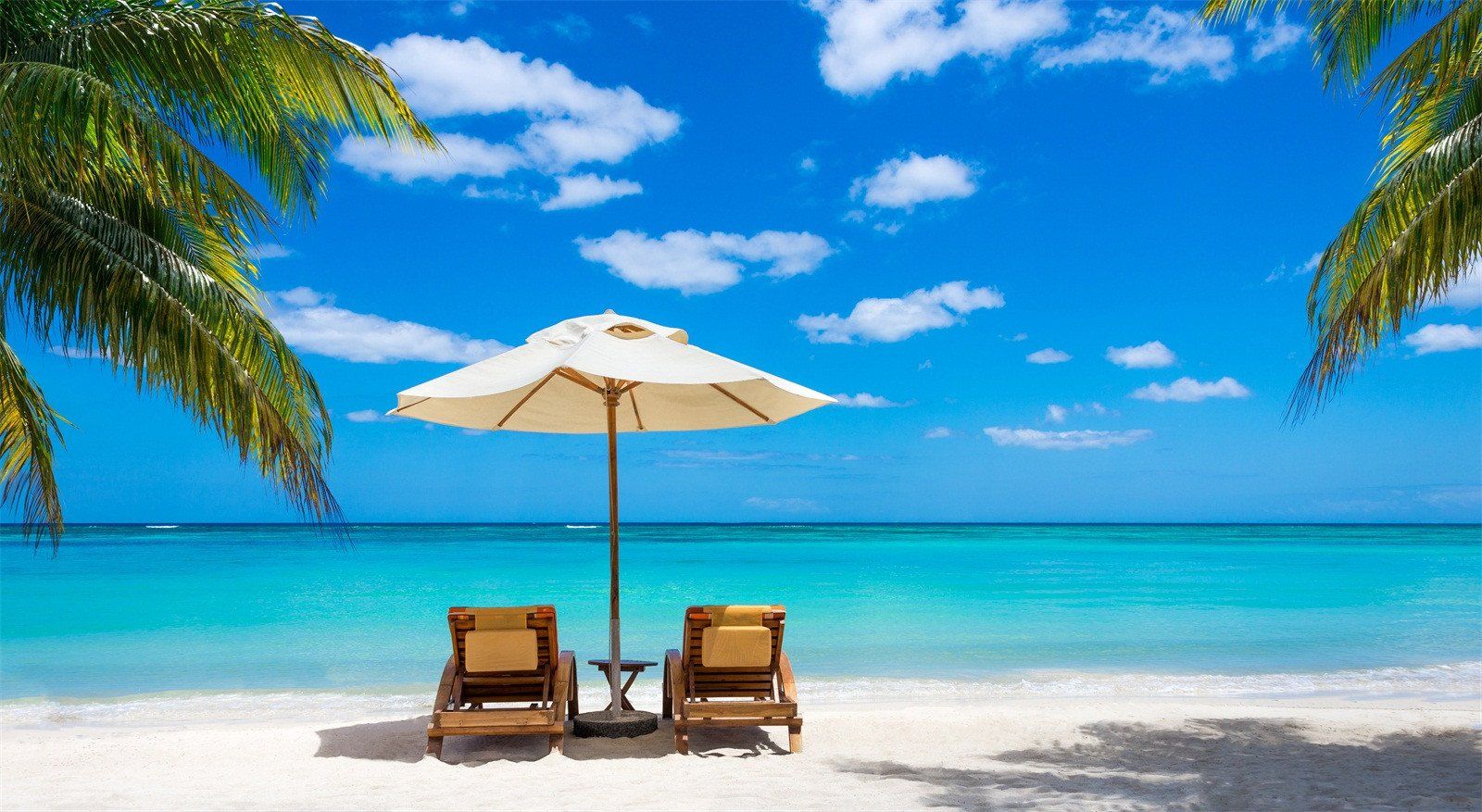 1600x877 3D Sunny Beach Scenery 129 Garage Door Mural