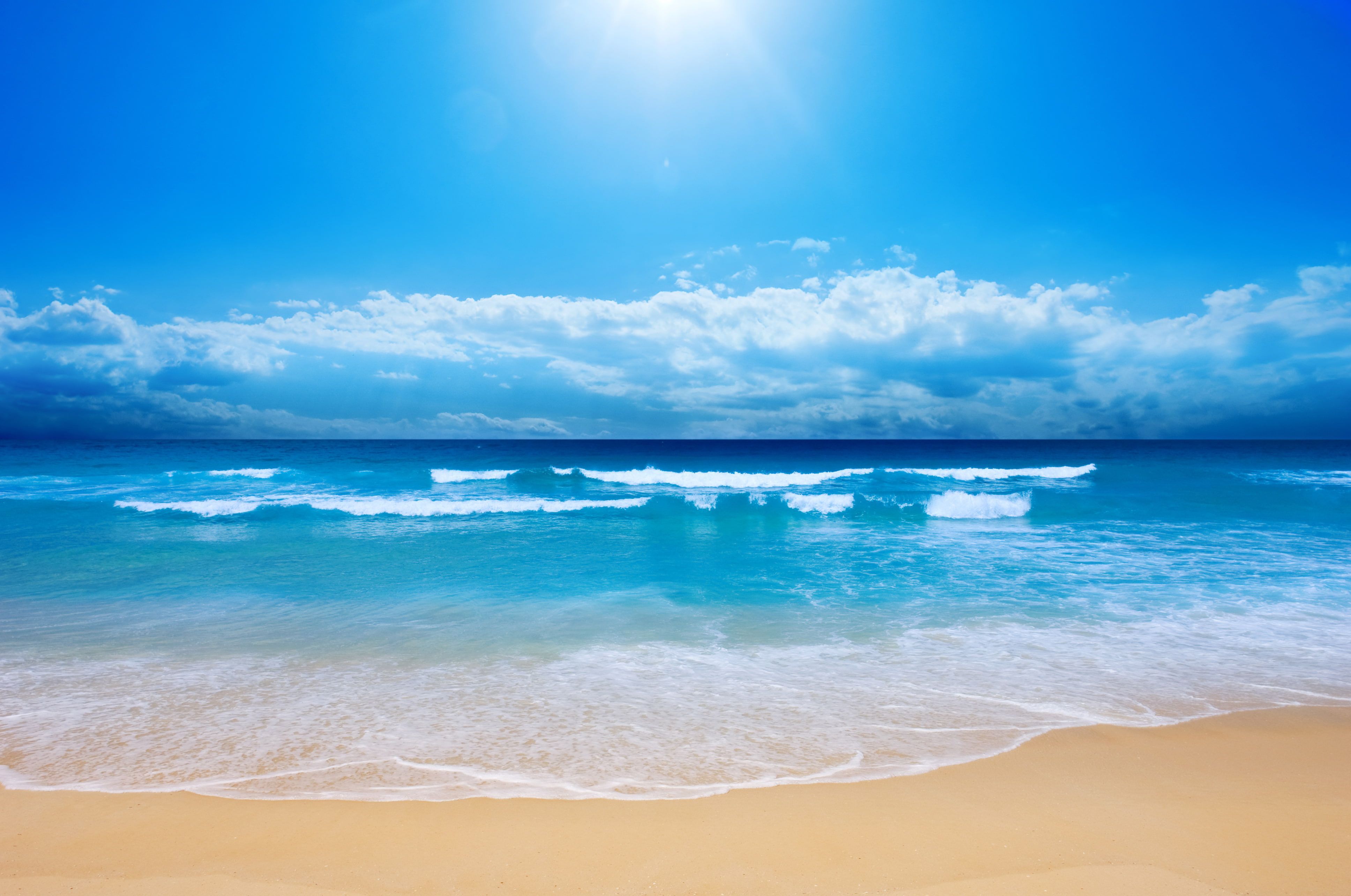 3872x2568 Ocean Beach 4k Wallpaper