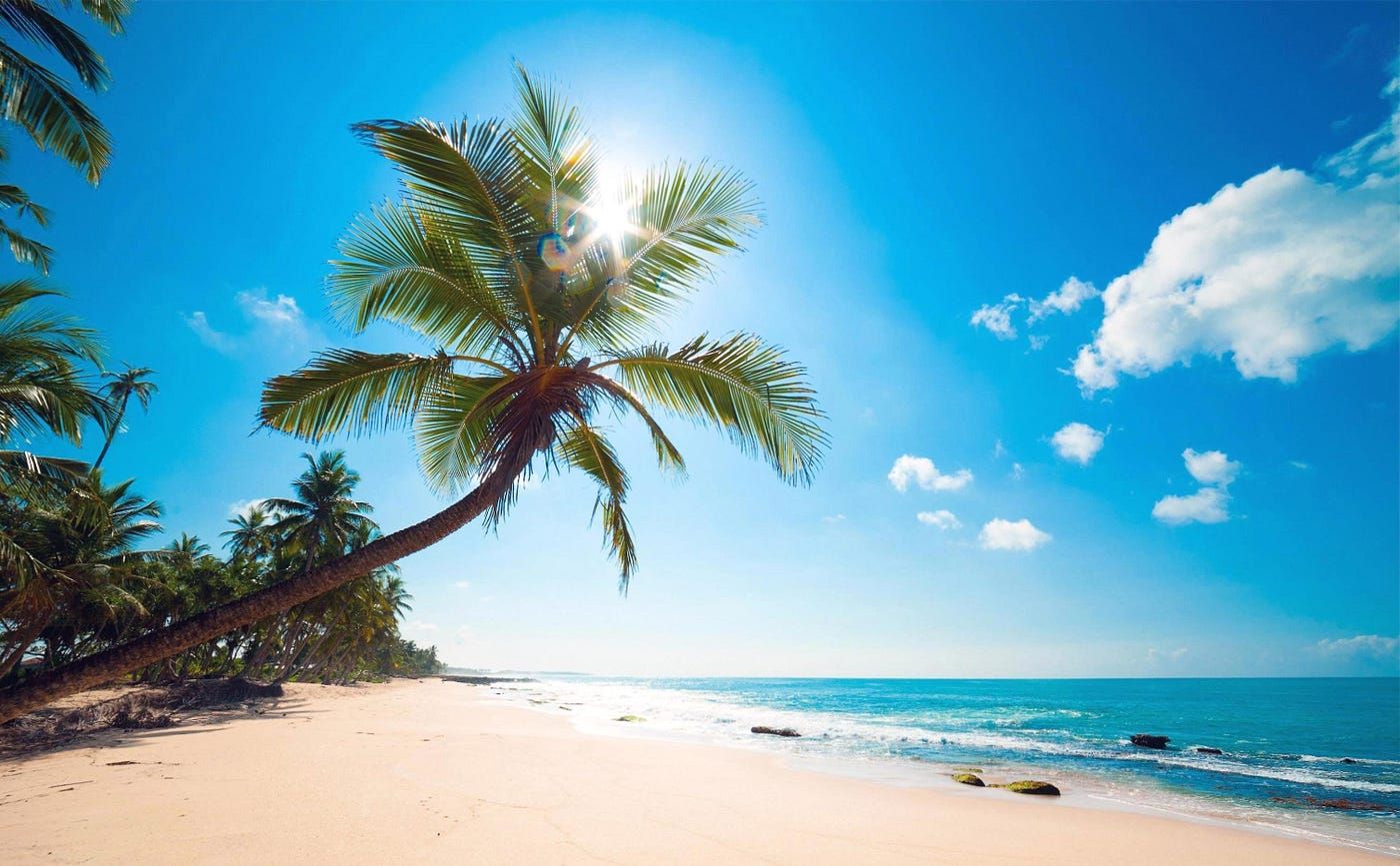1400x867 Sunny Beach Wallpaper HD