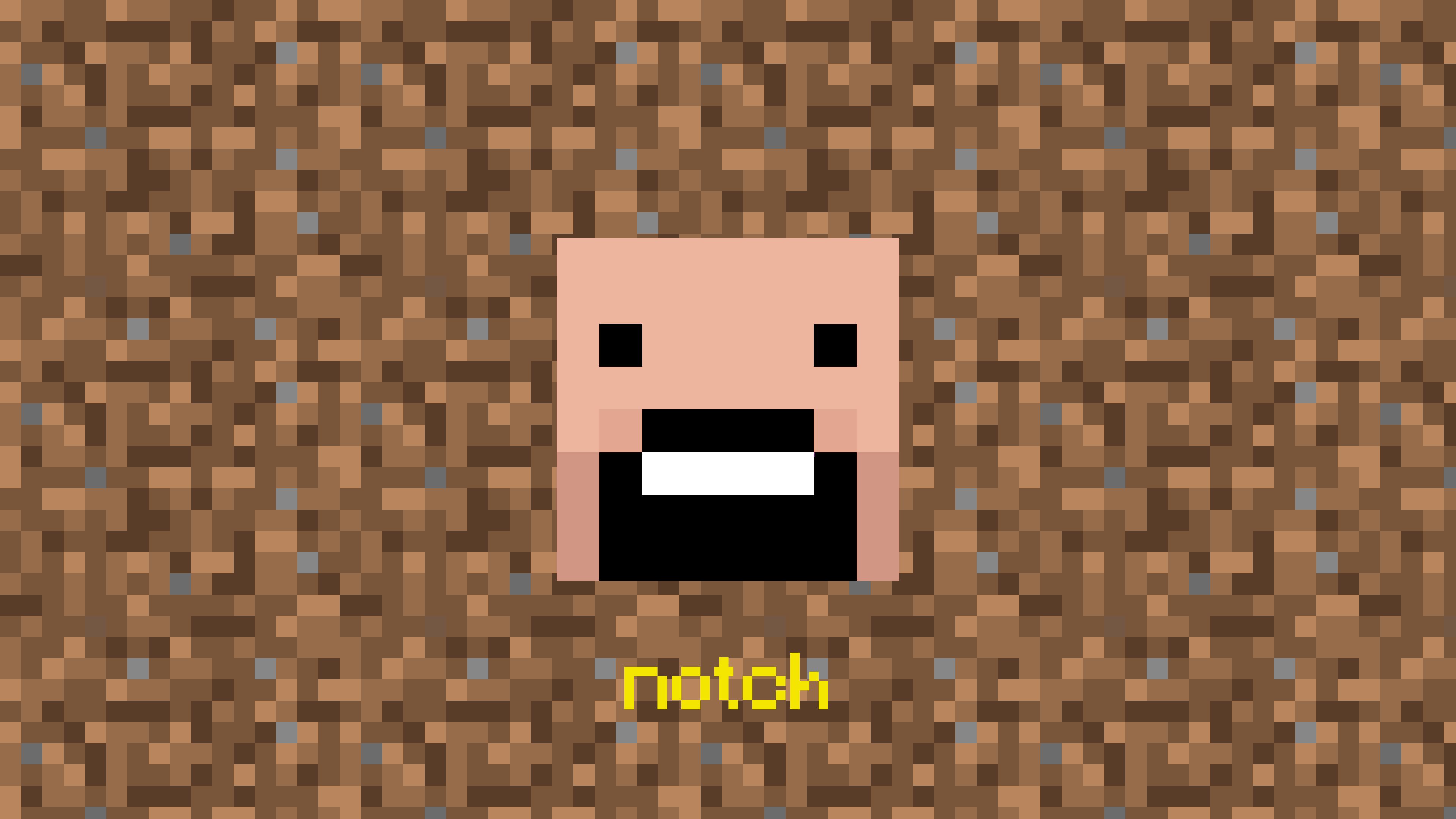 3840x2160 Minecraft head project 2 notch