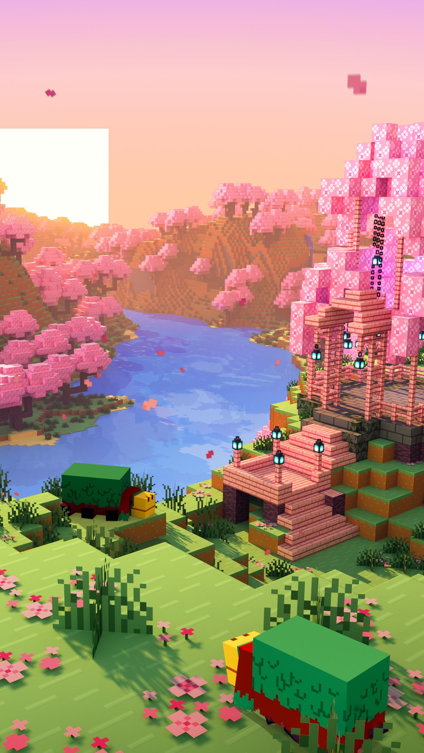 1440x2560 Hey I just realised that minecraft dropped wallpaper for mobile and pc and they are dope pc are better link in comments