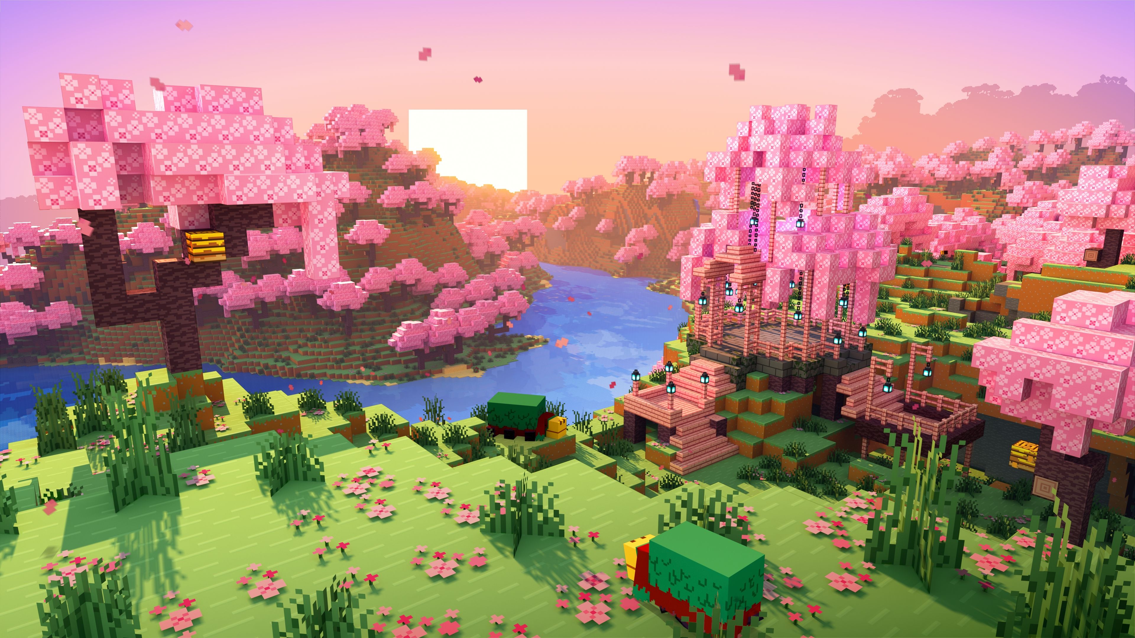 3840x2160 Hey I just realised that minecraft dropped wallpaper for mobile and pc and they are dope pc are better link in comments