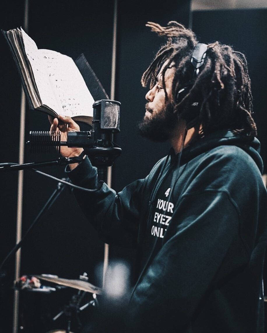 916x1141 Download J Cole In The Studio Wallpaper