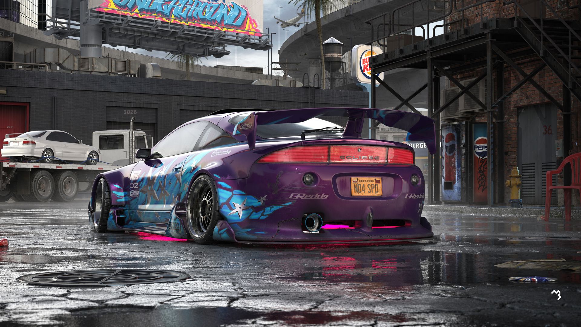 1920x1080 Download Mitsubishi Eclipse GS T, Mitsubishi Eclipse GS T, Need For Speed Wallpaper In 1920x1080 Resolution