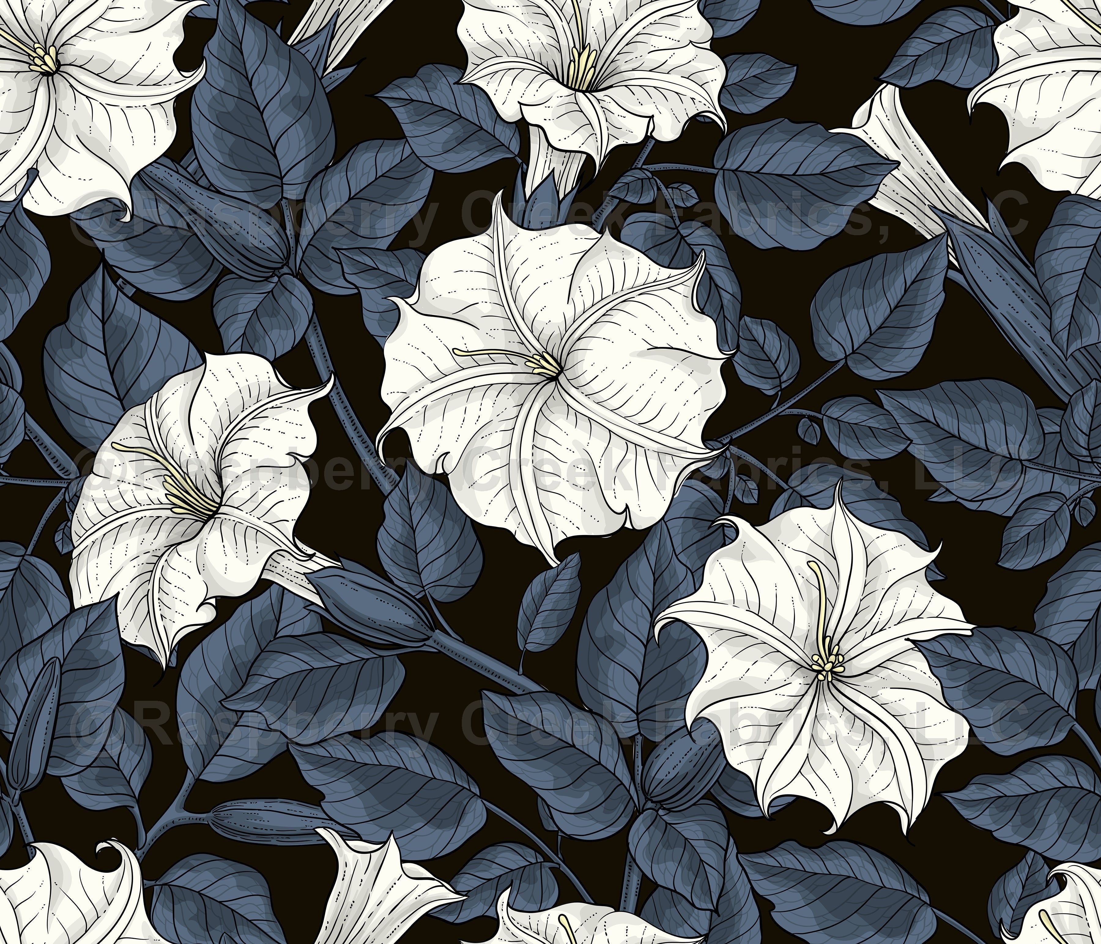3600x3086 Moonflowers Creek Fabrics