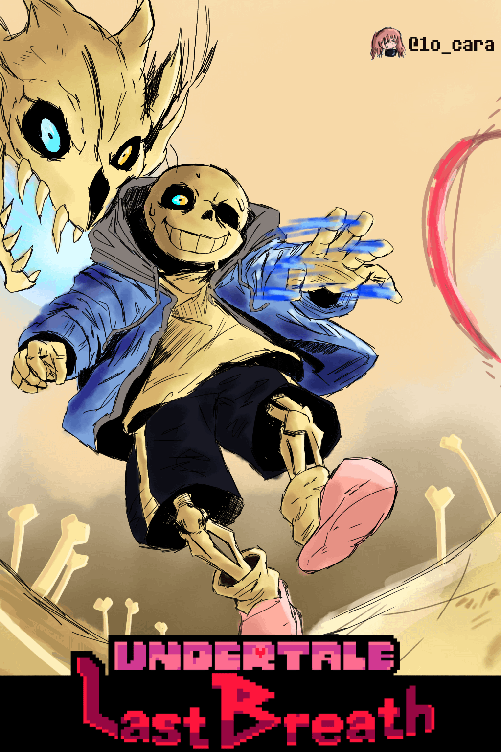 1024x1536 Undertale last breath.( Art by me)