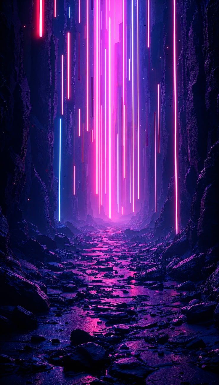 740x1297 Neon fantasy background Image