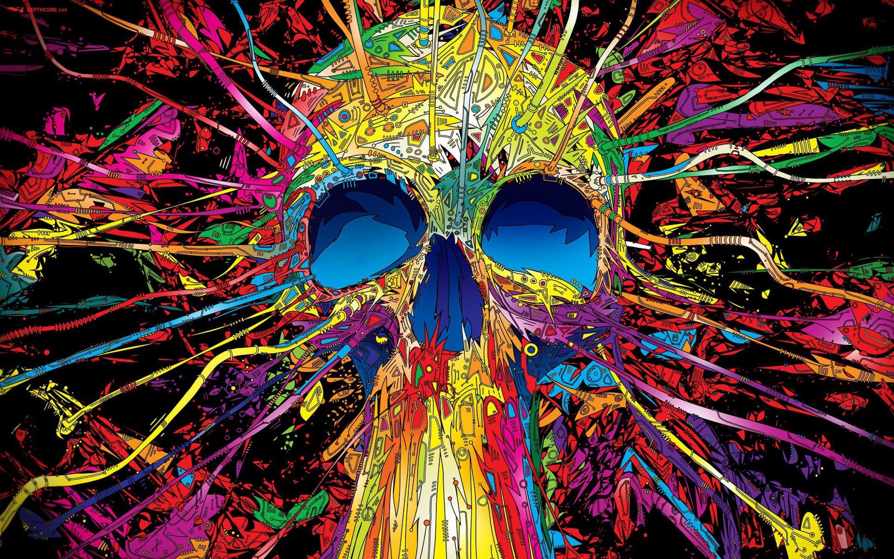 2880x1800 psychedelic, Art, Artwork, Fantasy, Dream, Color, Neon, Detail, Teaser Wallpaper HD / Desktop and Mobile Background