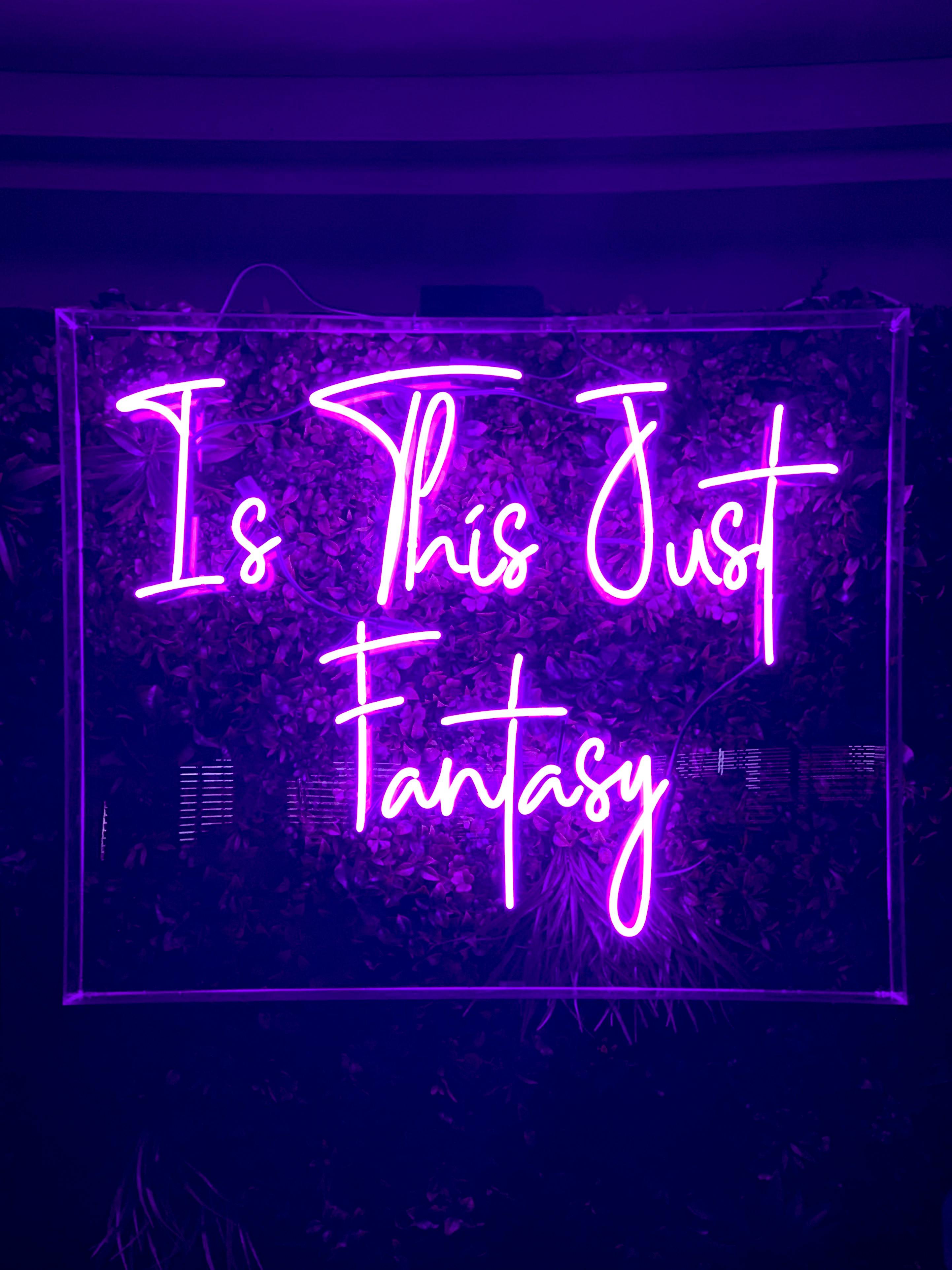 2884x3846 Is This Just Fantasy Neon Sign · Free