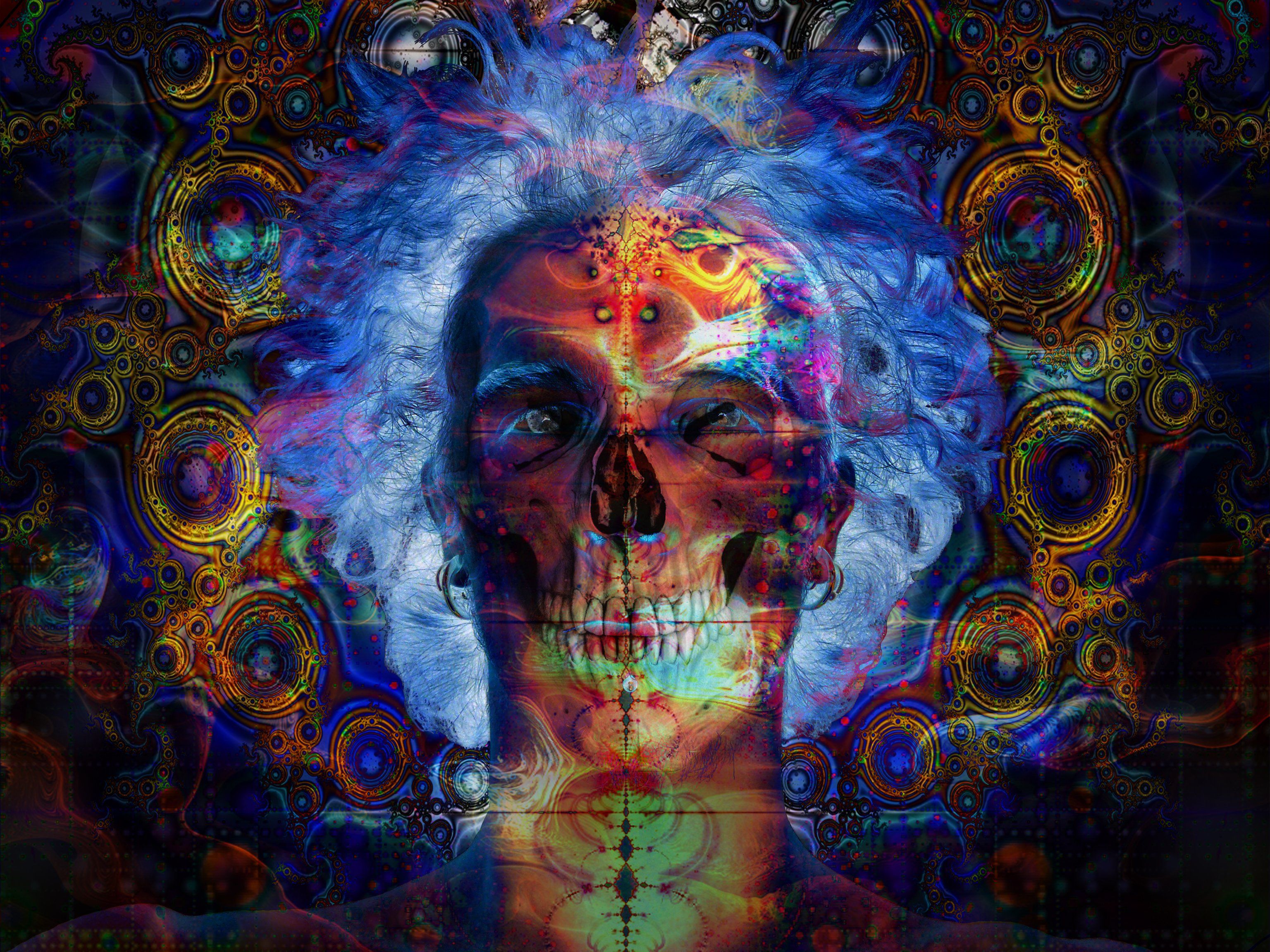 3072x2304 psychedelic, Art, Artwork, Fantasy, Dream, Color, Neon, Detail, Teaser Wallpaper HD / Desktop and Mobile Background