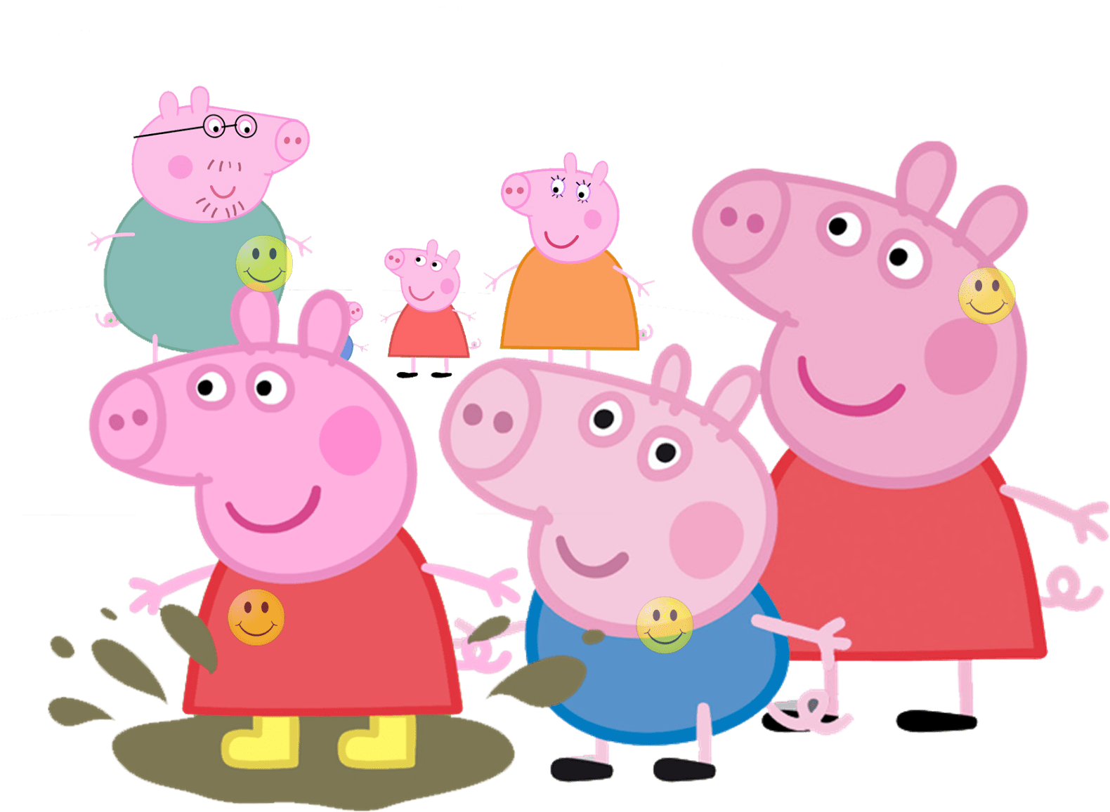 1580x1157 Download Peppa Pig And Family Wallpaper HD Uk Celebrity Fan Packs Fan Pack PNG Image with No Background