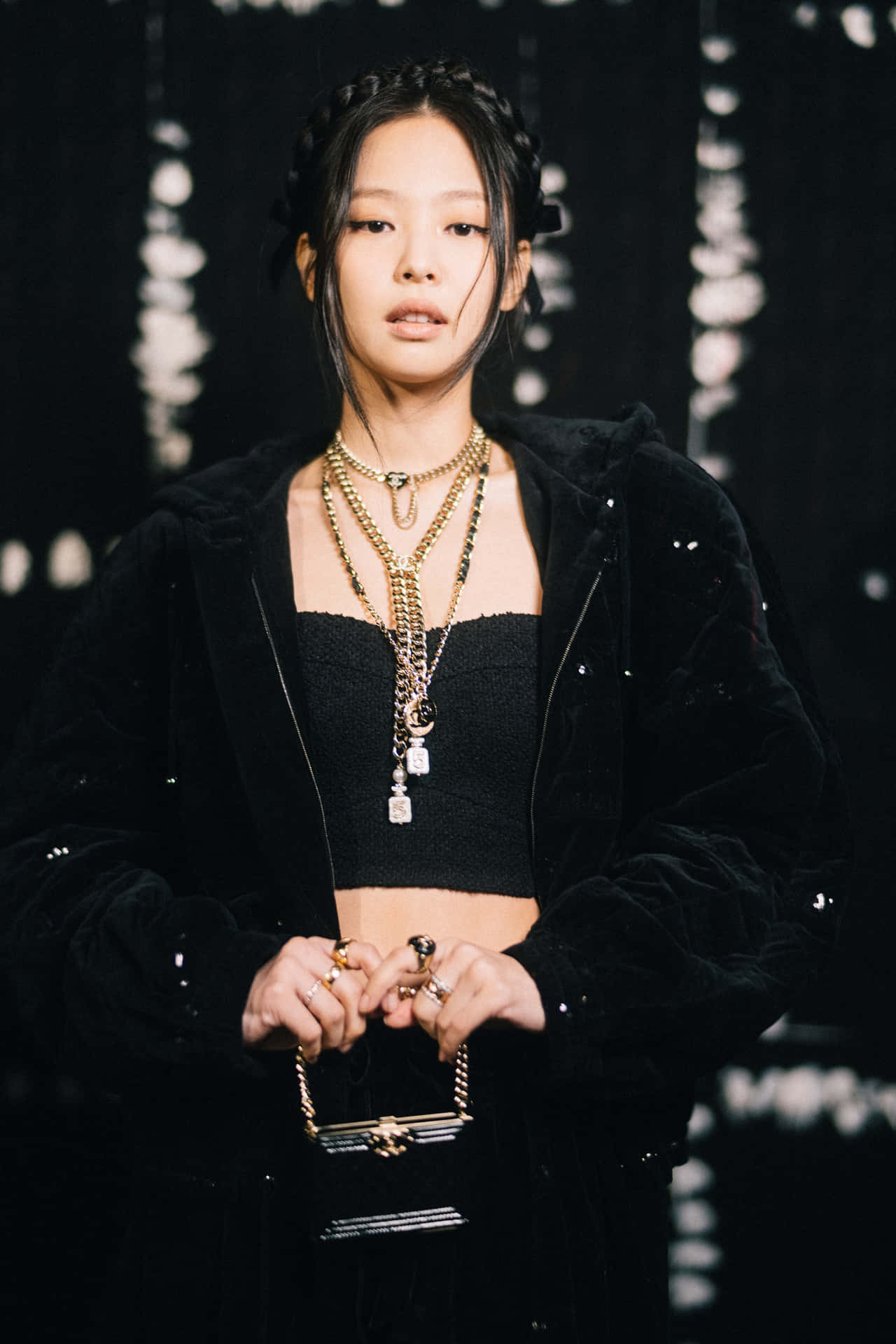 1280x1920 Download Jennie Kim Black Aesthetic Picture