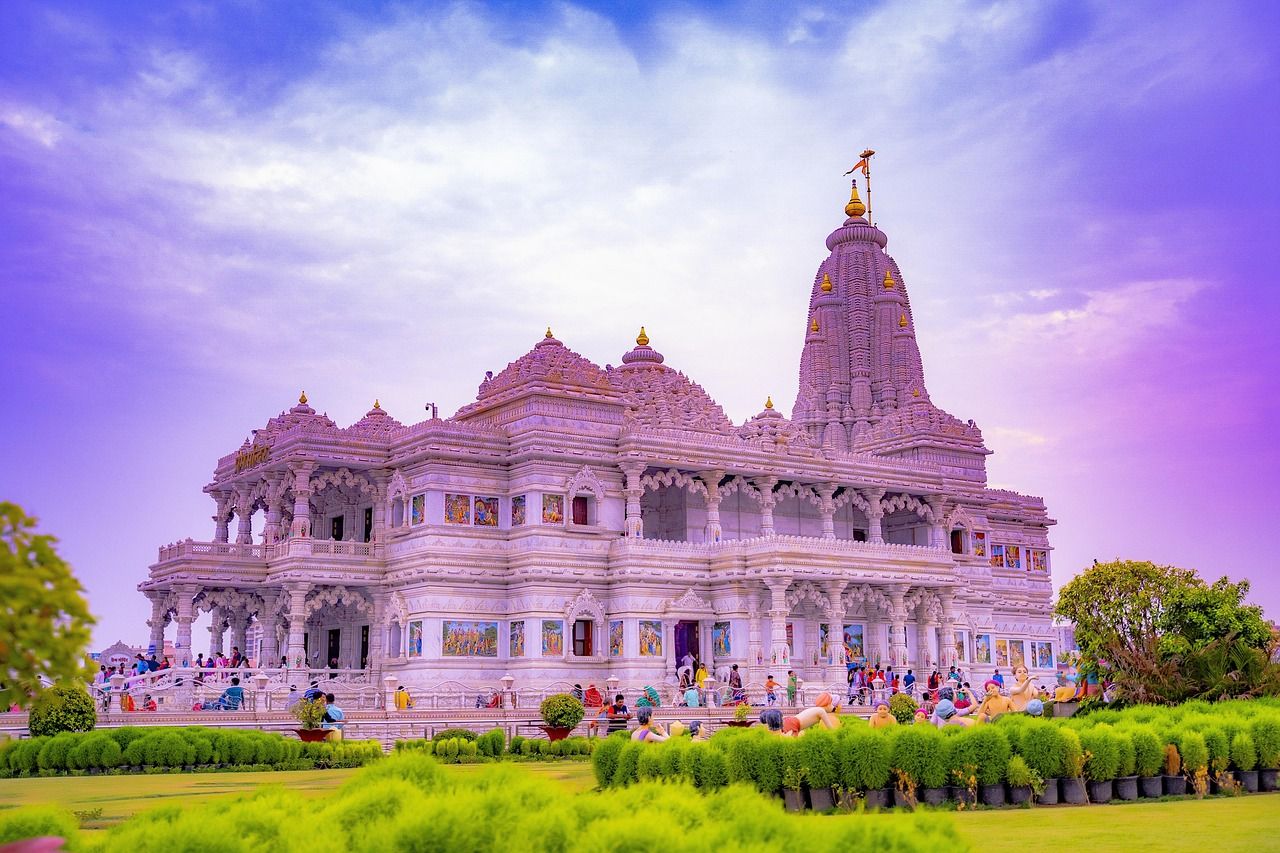 1280x853 Indian Temple Vrindavan Mathura