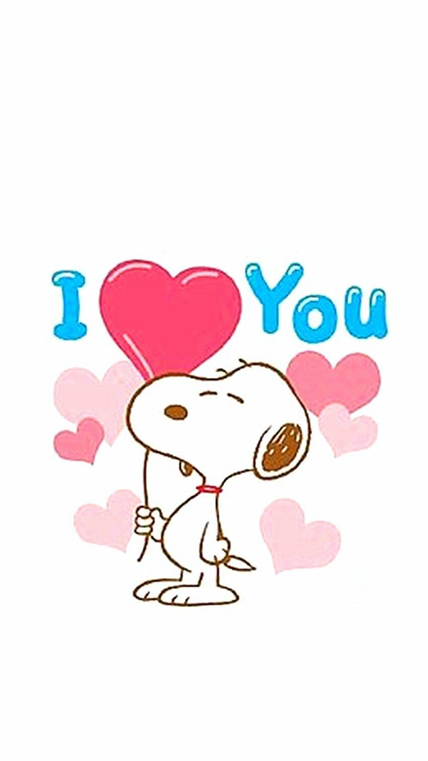 850x1512 Snoopy Love Wallpaper