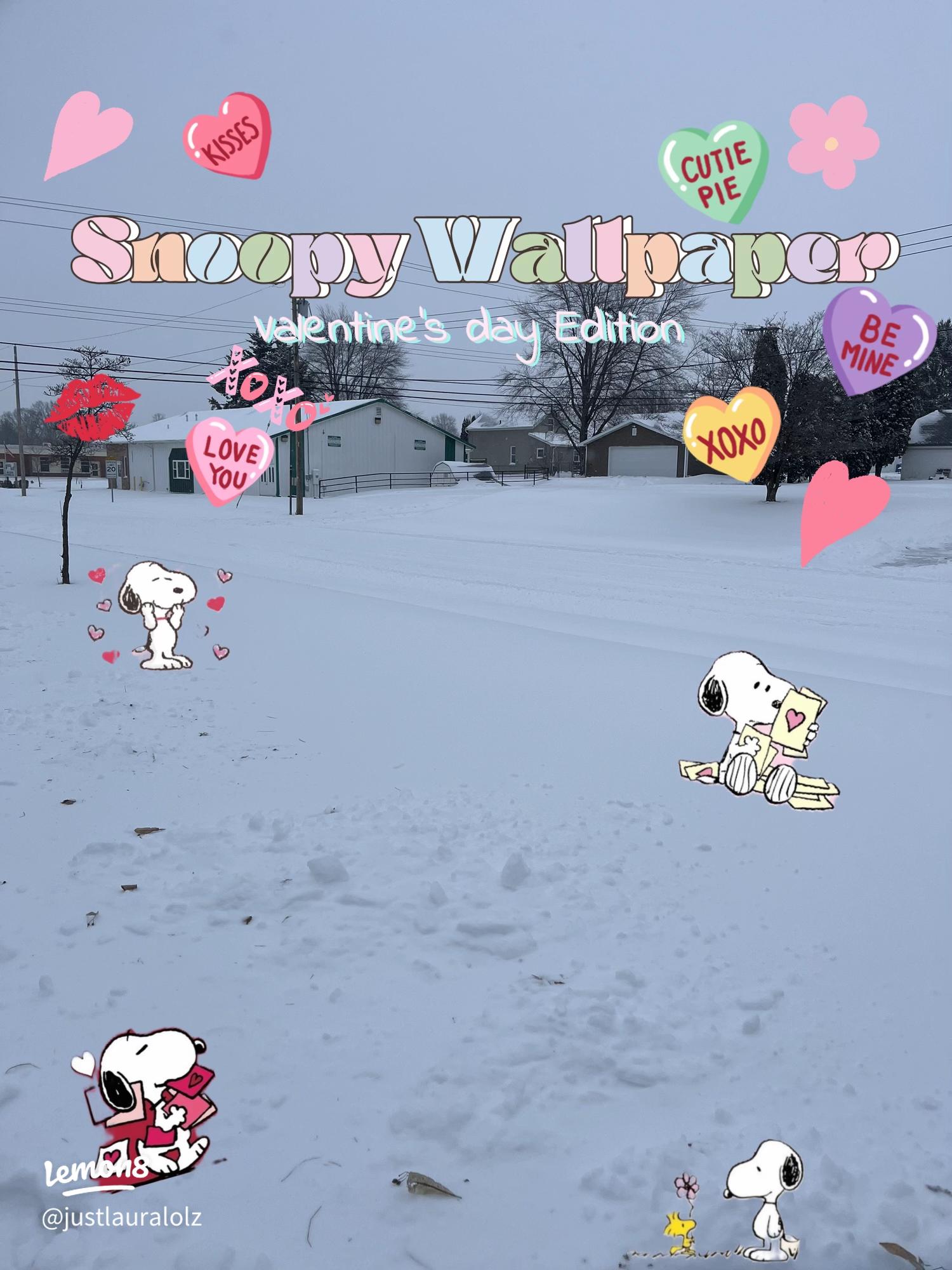1500x2000 Adorable Snoopy Valentine's Day Wallpaper for Your Shuffle Effect