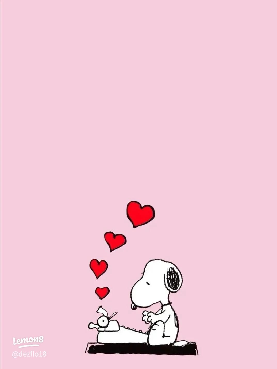 1072x1428 Adorable Snoopy Valentine's Wallpaper to Brighten Your Day
