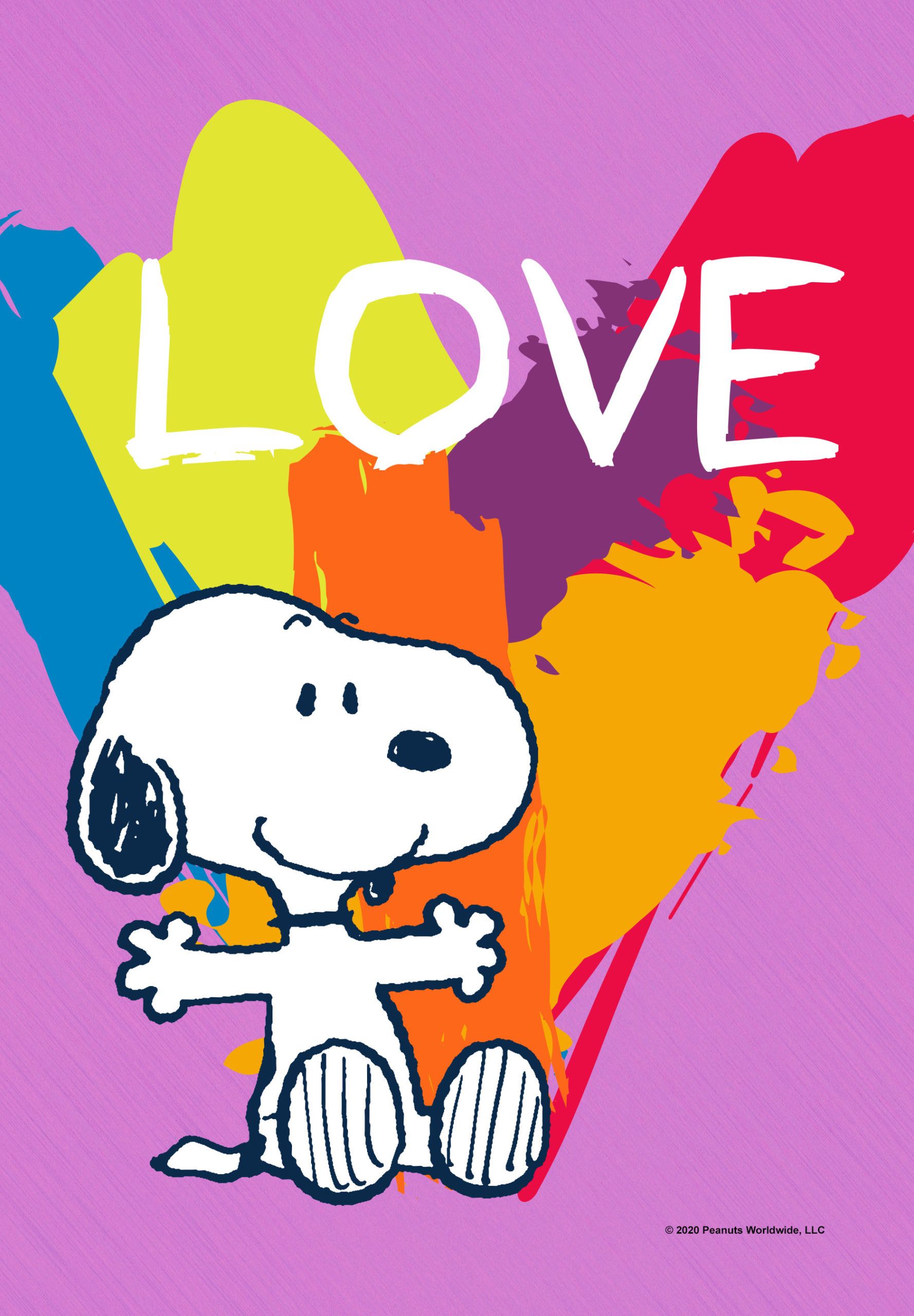 1778x2560 PEANUTS® Rainbow Love Snoopy Printed Flags