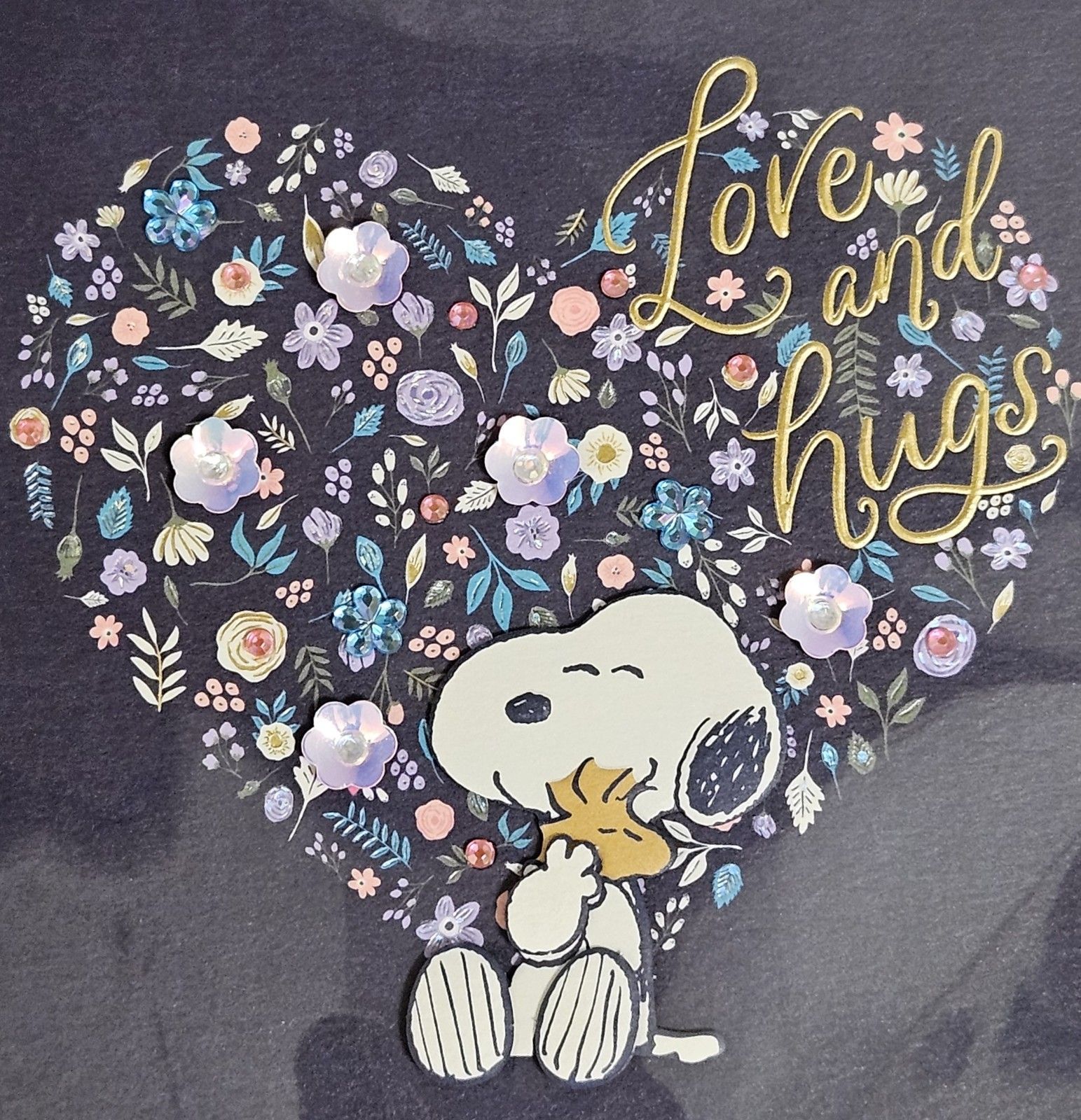 1543x1600 Blank Inside Peanuts Card Peanuts Snoopy 'With Love' Blank Card Peanuts Themed Card