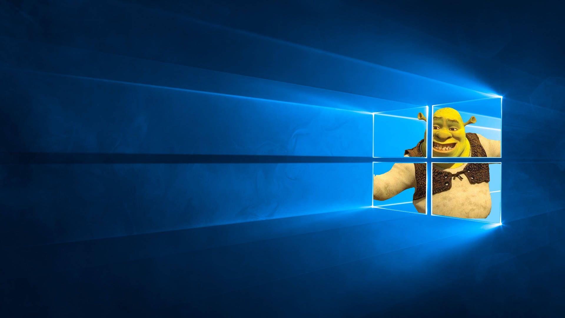 1920x1080 Download Blue Windows With Shrek Pc Background Wallpaper